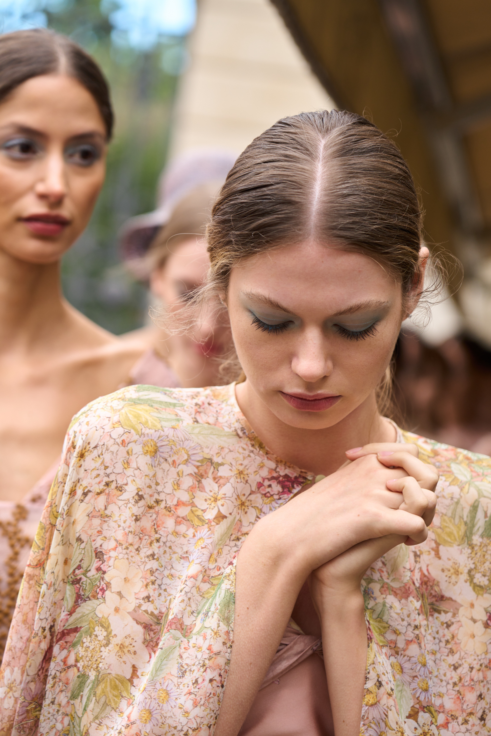 Luisa Beccaria Spring 2025 Fashion Show Backstage