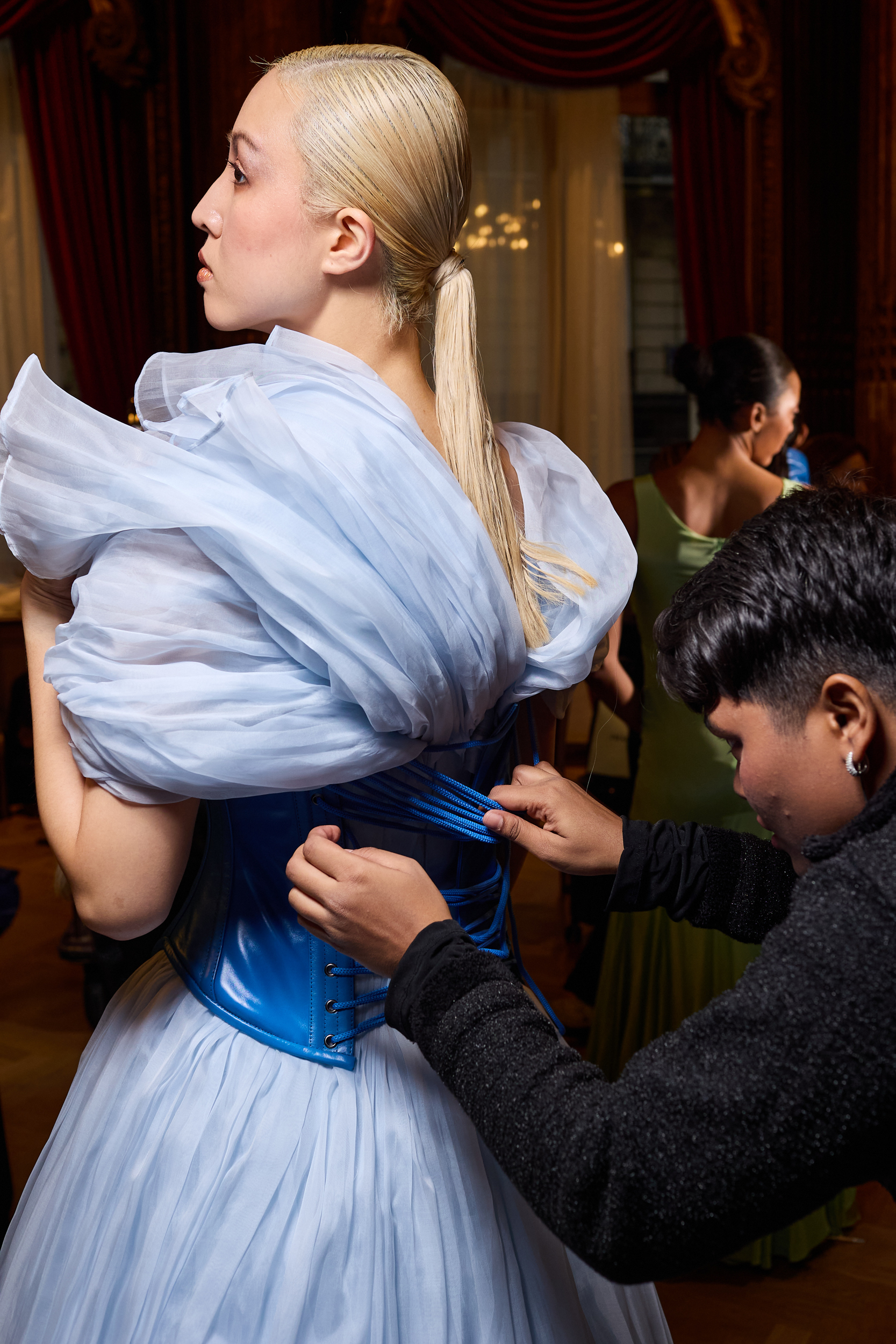 Malan Breton Fantome Spring 2025 Fashion Show Backstage