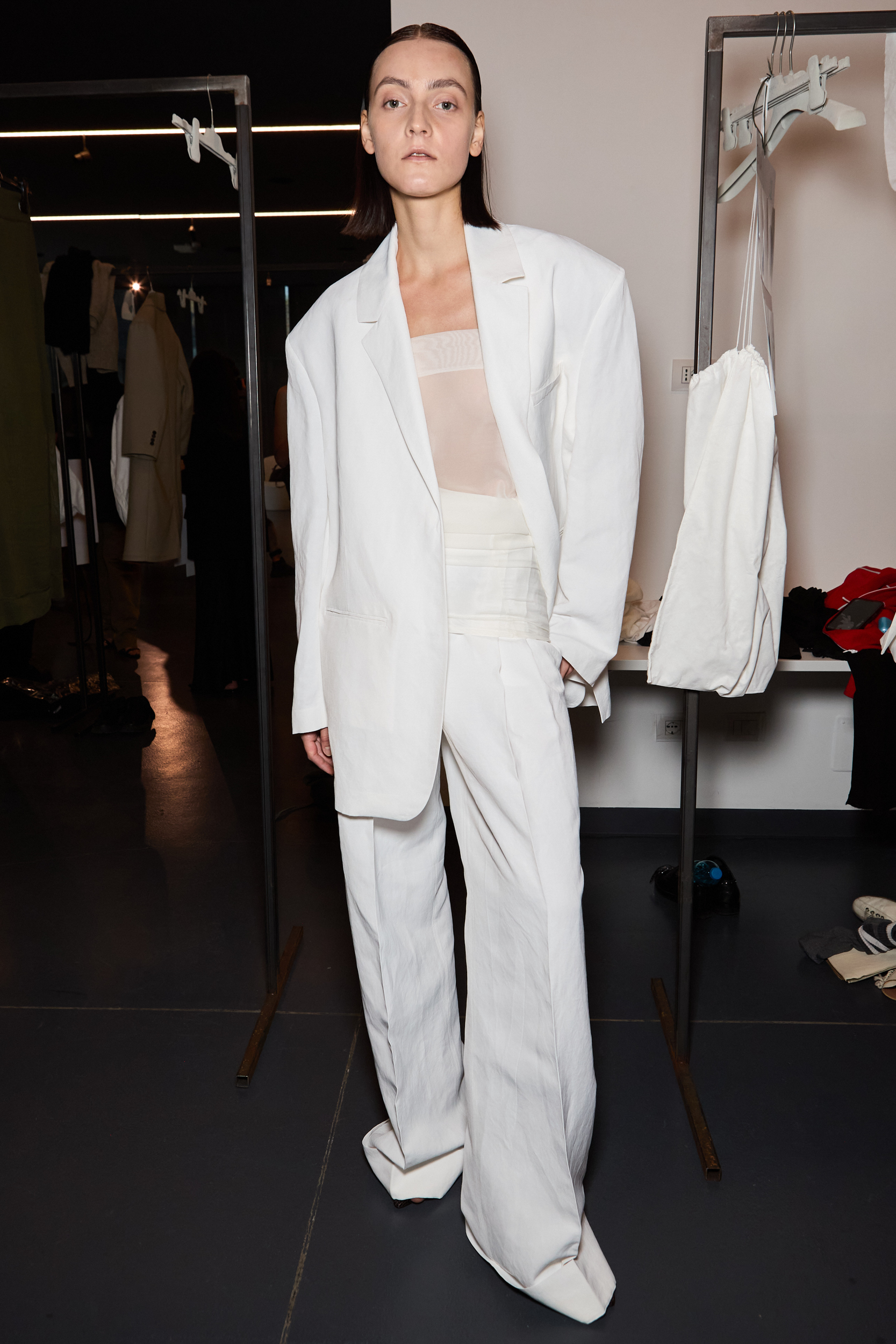 Calcaterra Spring 2025 Fashion Show Backstage