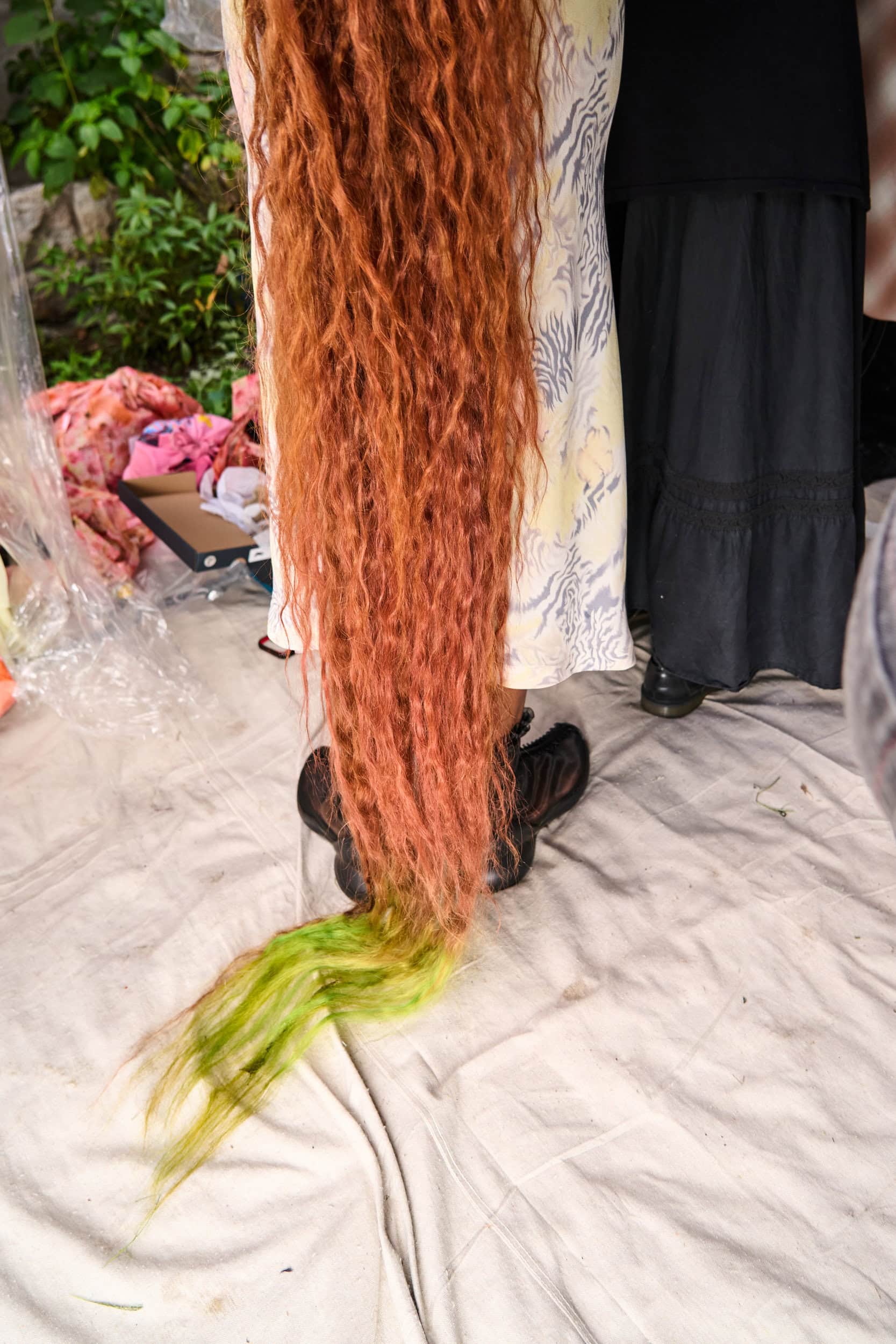 Collina Strada Spring 2025 Fashion Show Backstage