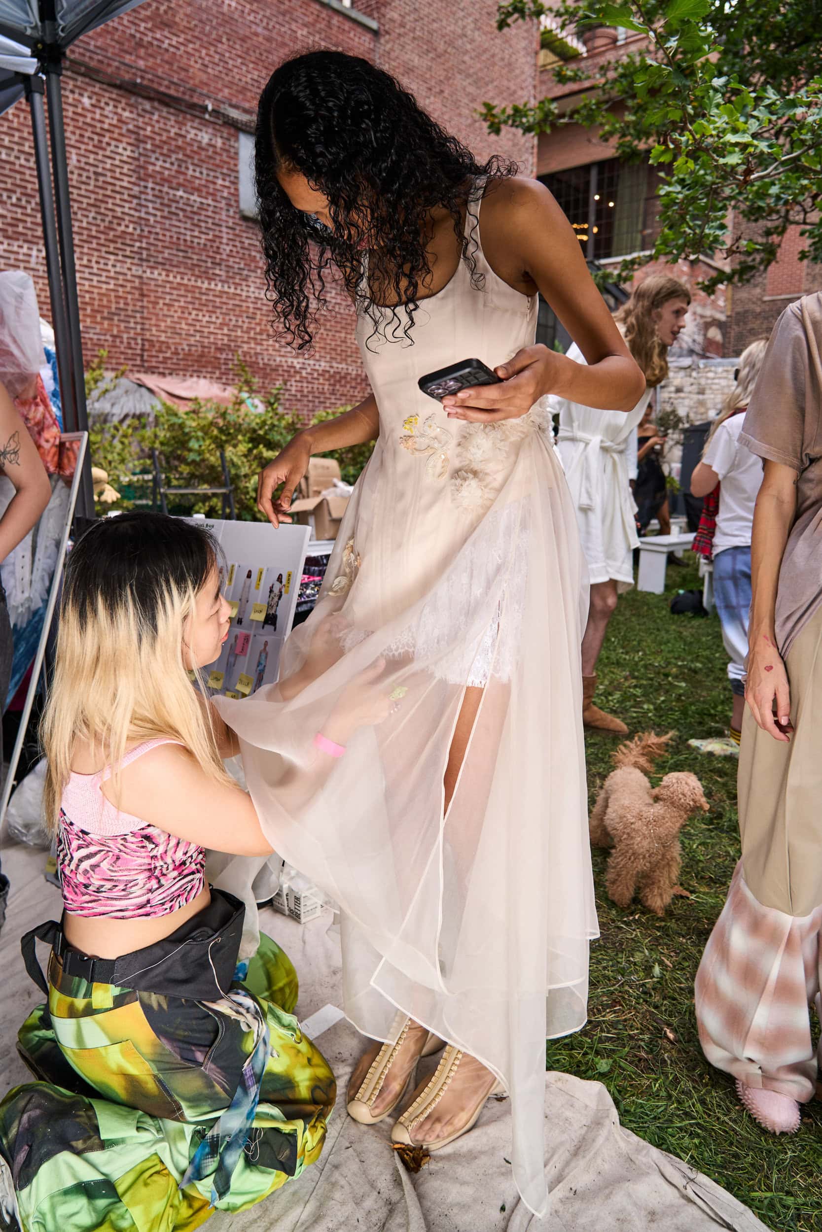 Collina Strada Spring 2025 Fashion Show Backstage