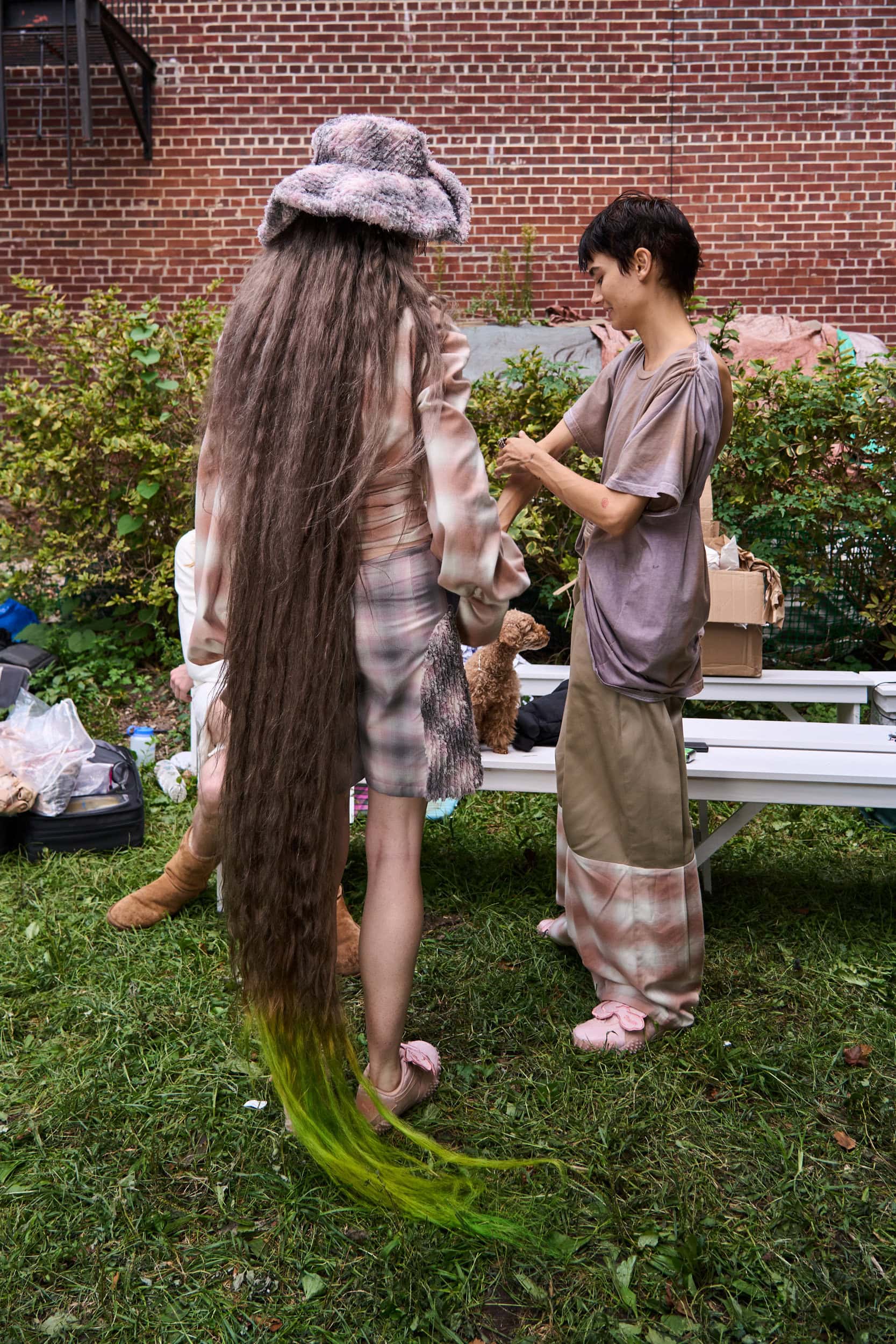 Collina Strada Spring 2025 Fashion Show Backstage