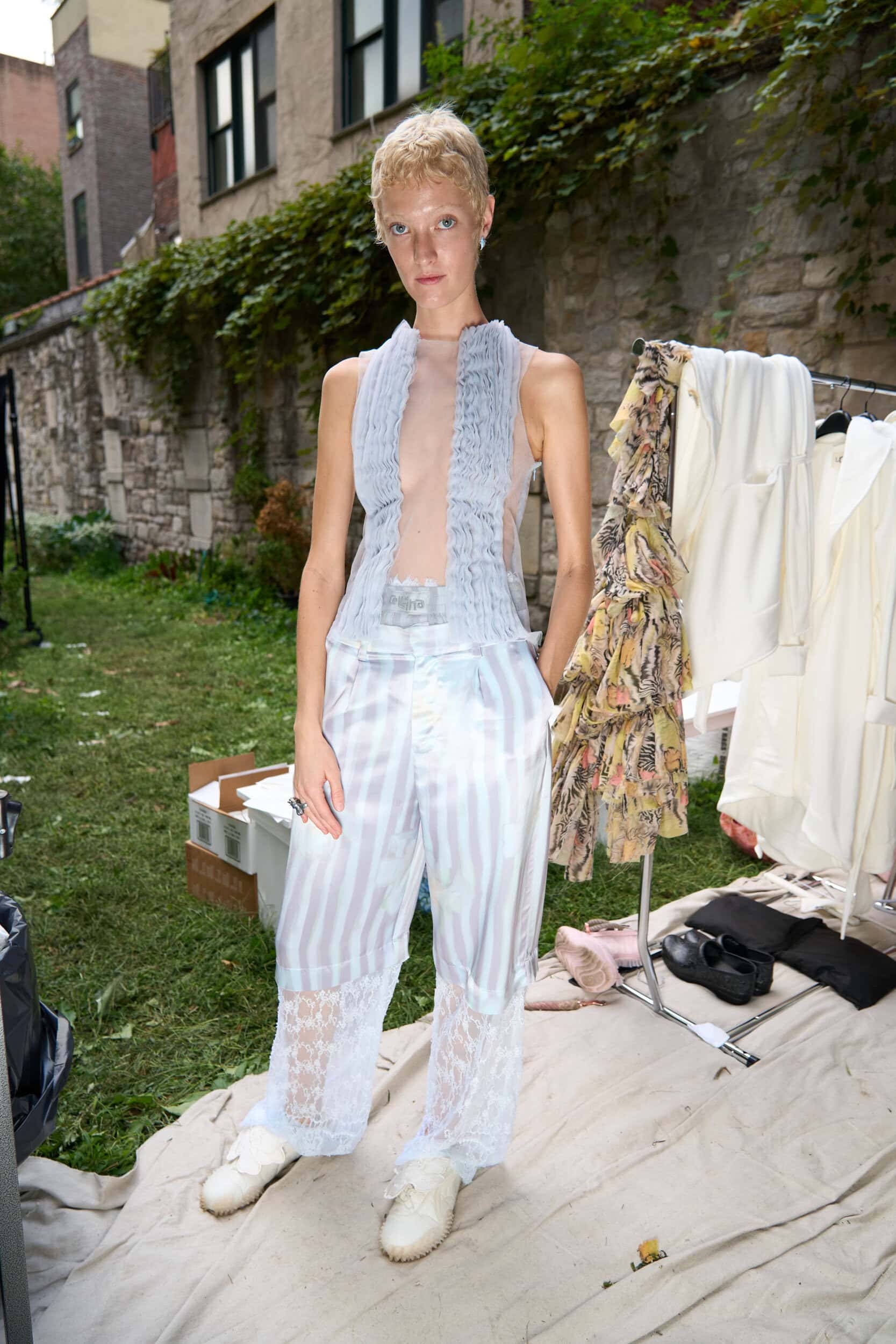 Collina Strada Spring 2025 Fashion Show Backstage