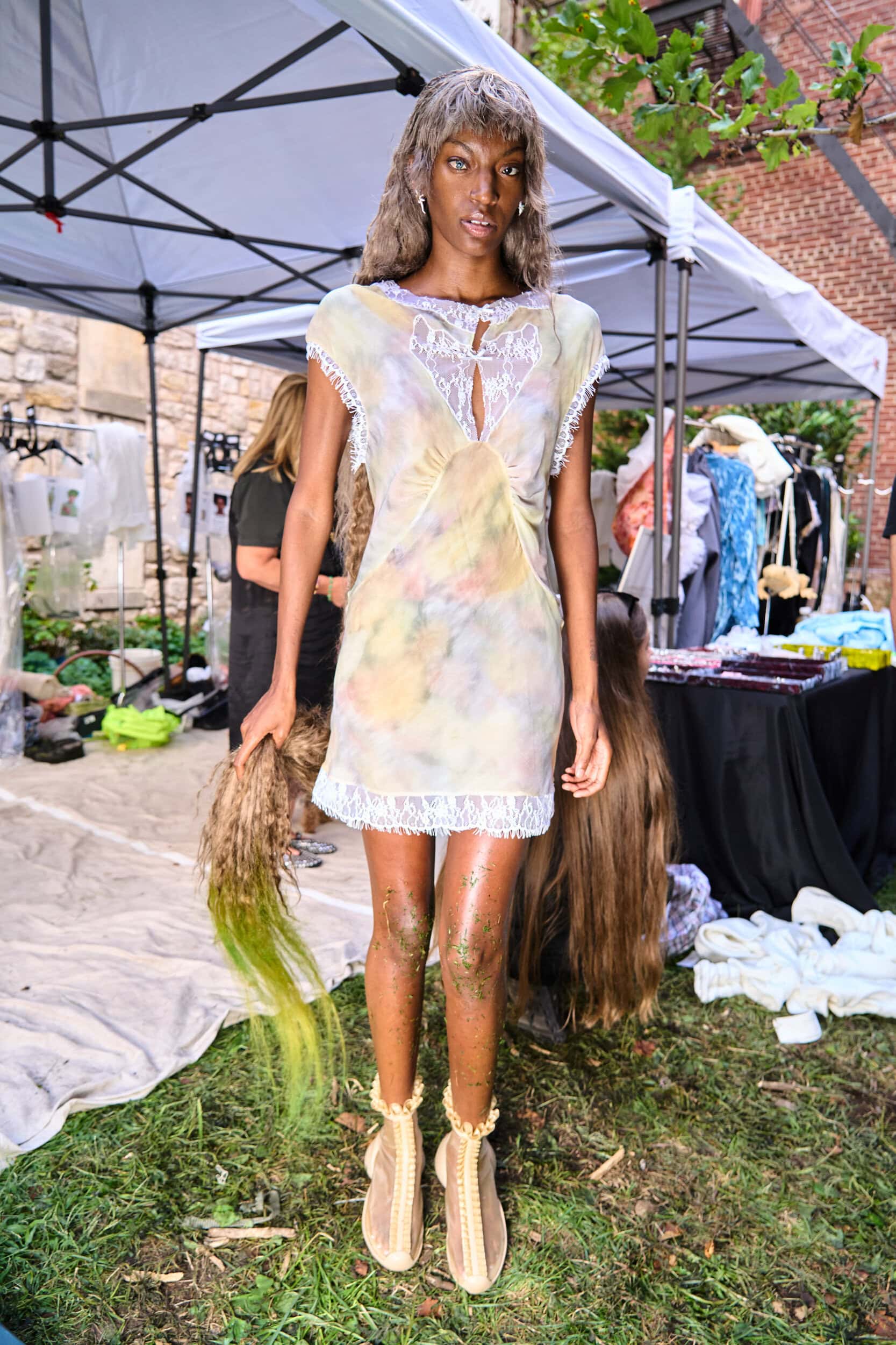 Collina Strada Spring 2025 Fashion Show Backstage