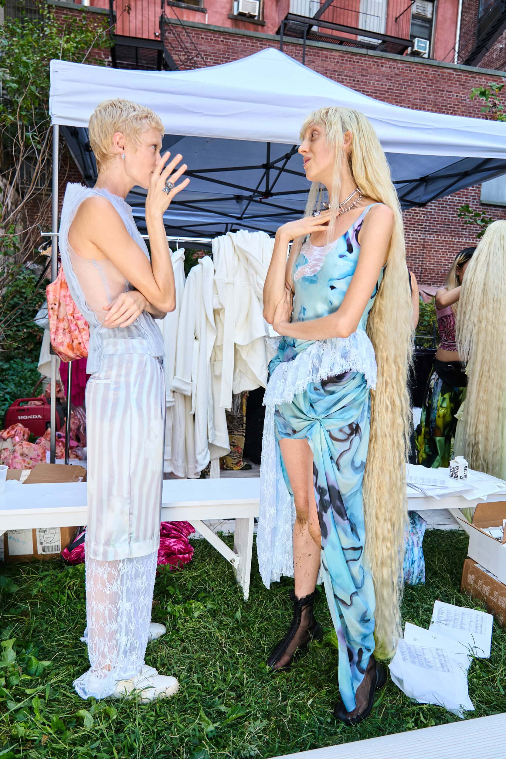 Collina Strada Spring 2025 Fashion Show Backstage