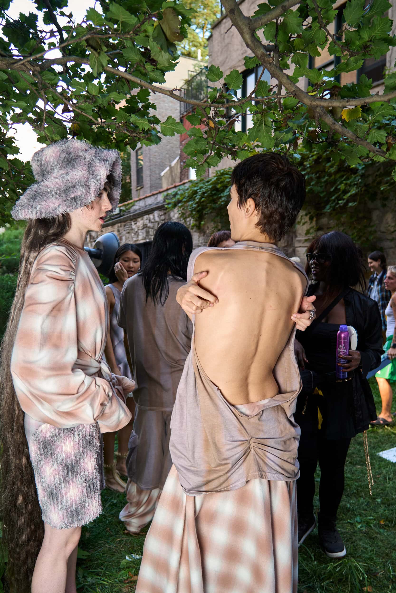 Collina Strada Spring 2025 Fashion Show Backstage