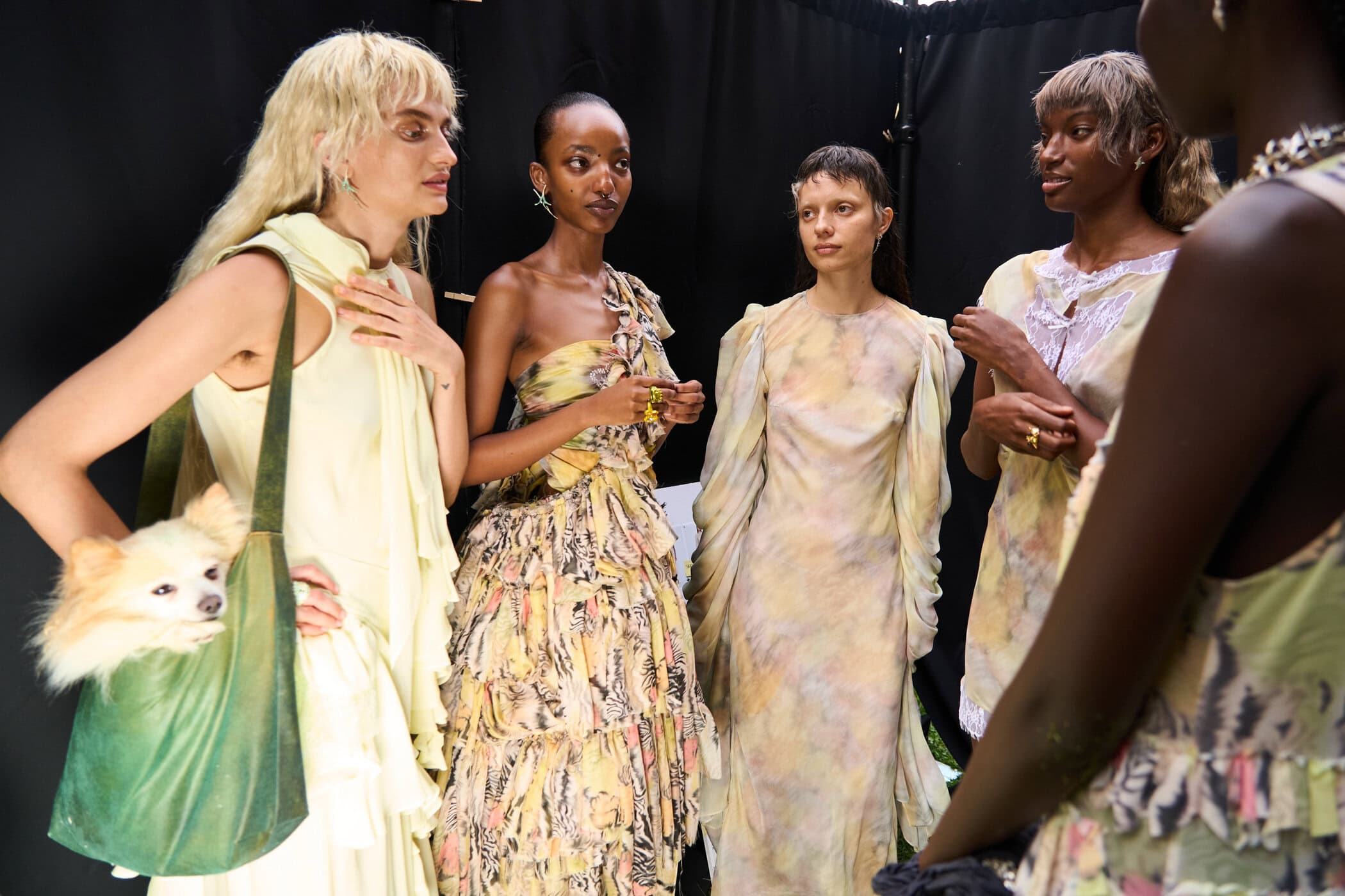 Collina Strada Spring 2025 Fashion Show Backstage