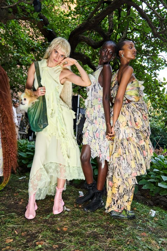 Collina Strada Spring 2025 Fashion Show Backstage
