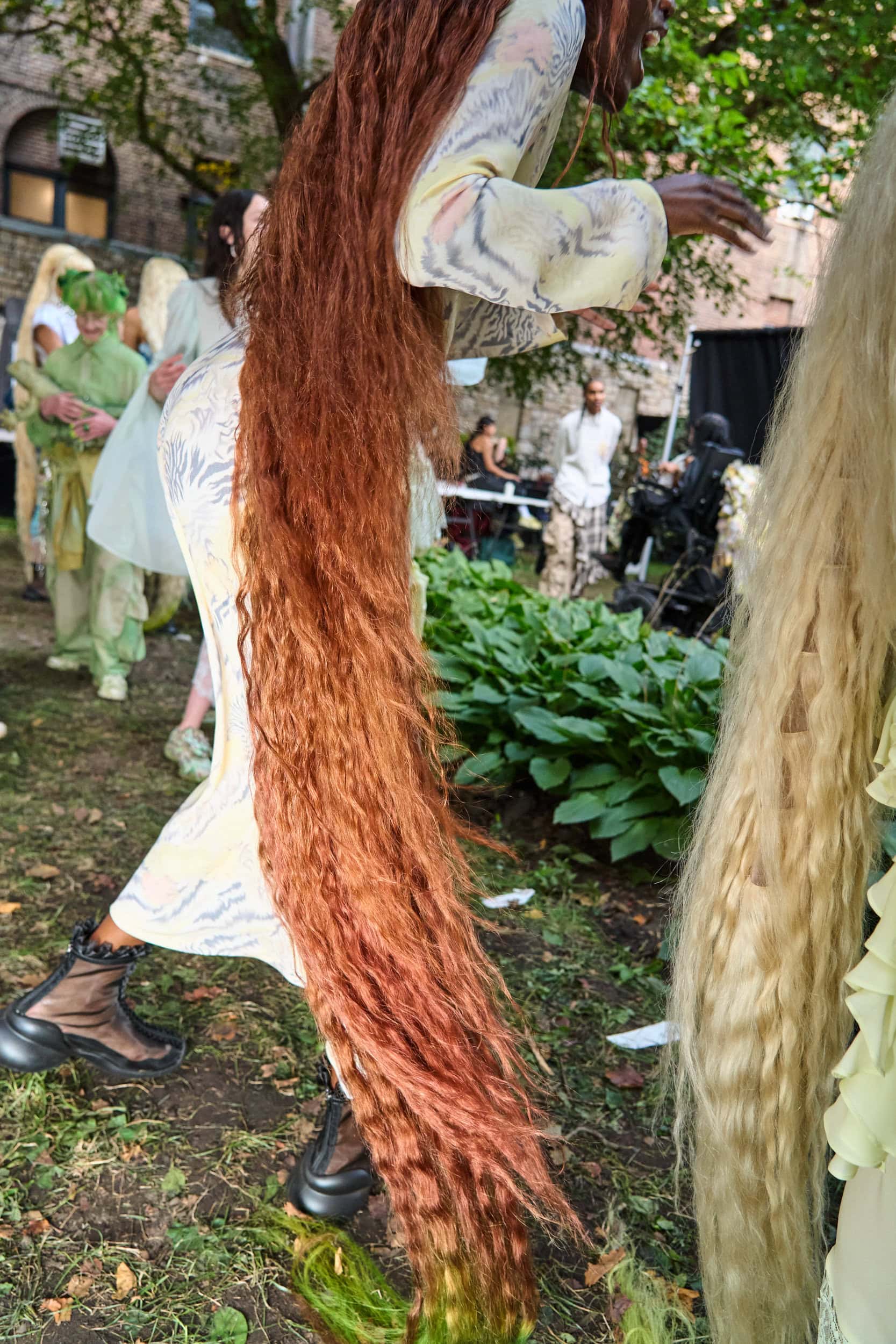 Collina Strada Spring 2025 Fashion Show Backstage