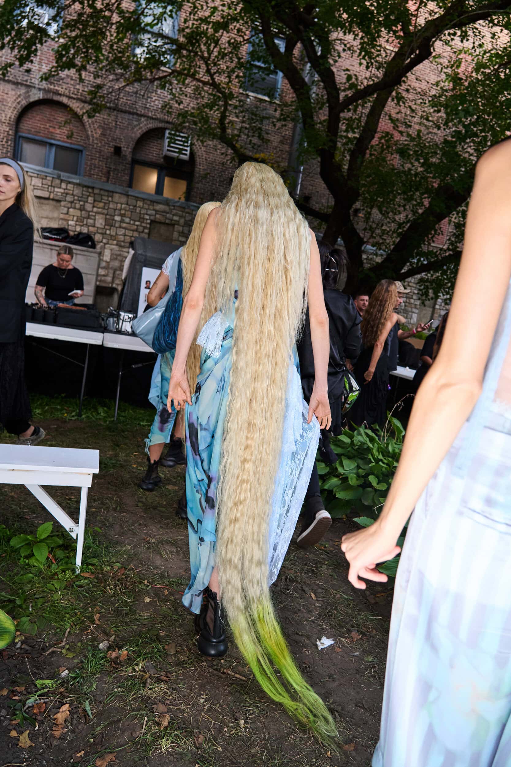 Collina Strada Spring 2025 Fashion Show Backstage
