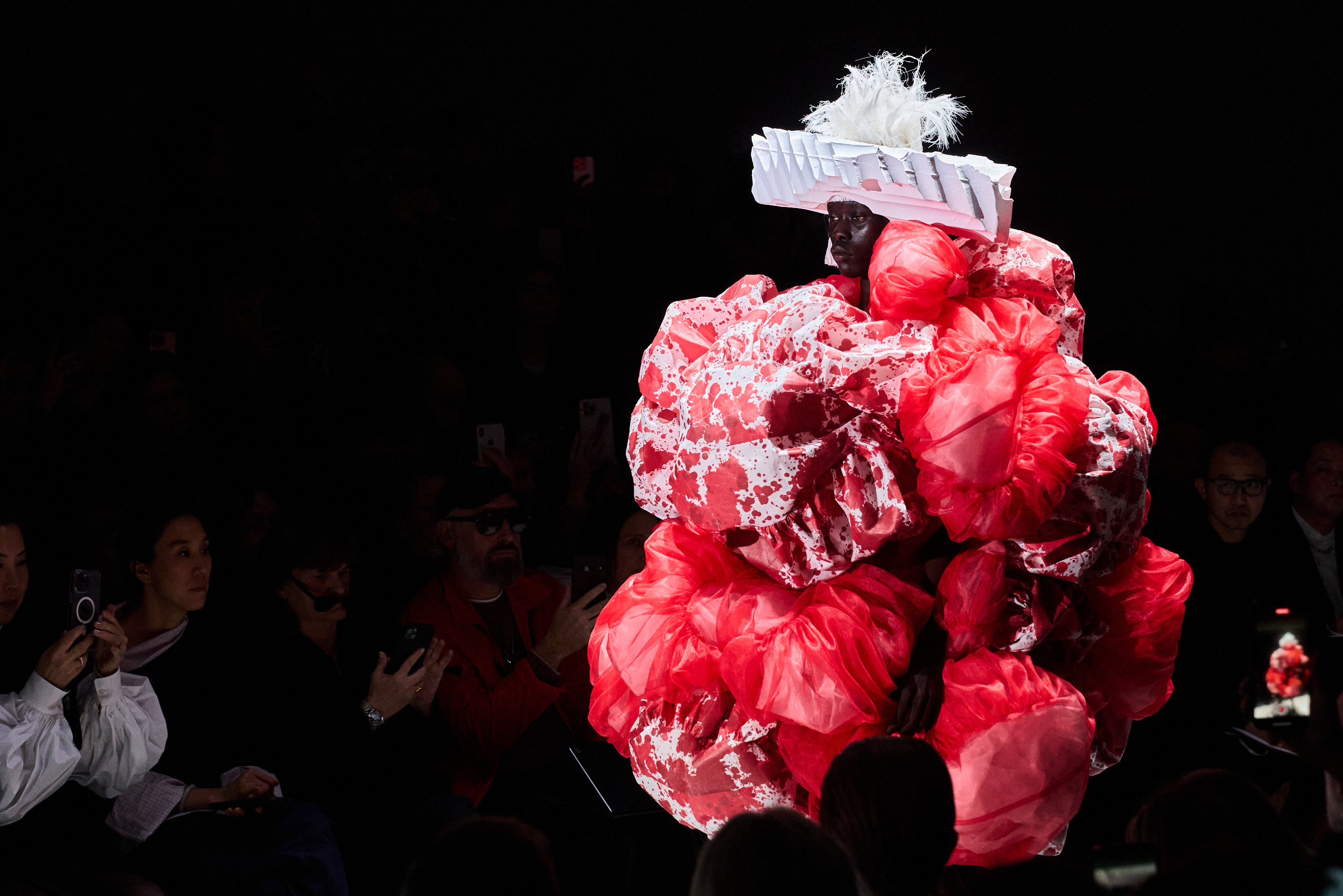 Comme Des Garcons Spring 2025 Fashion Show Atmosphere