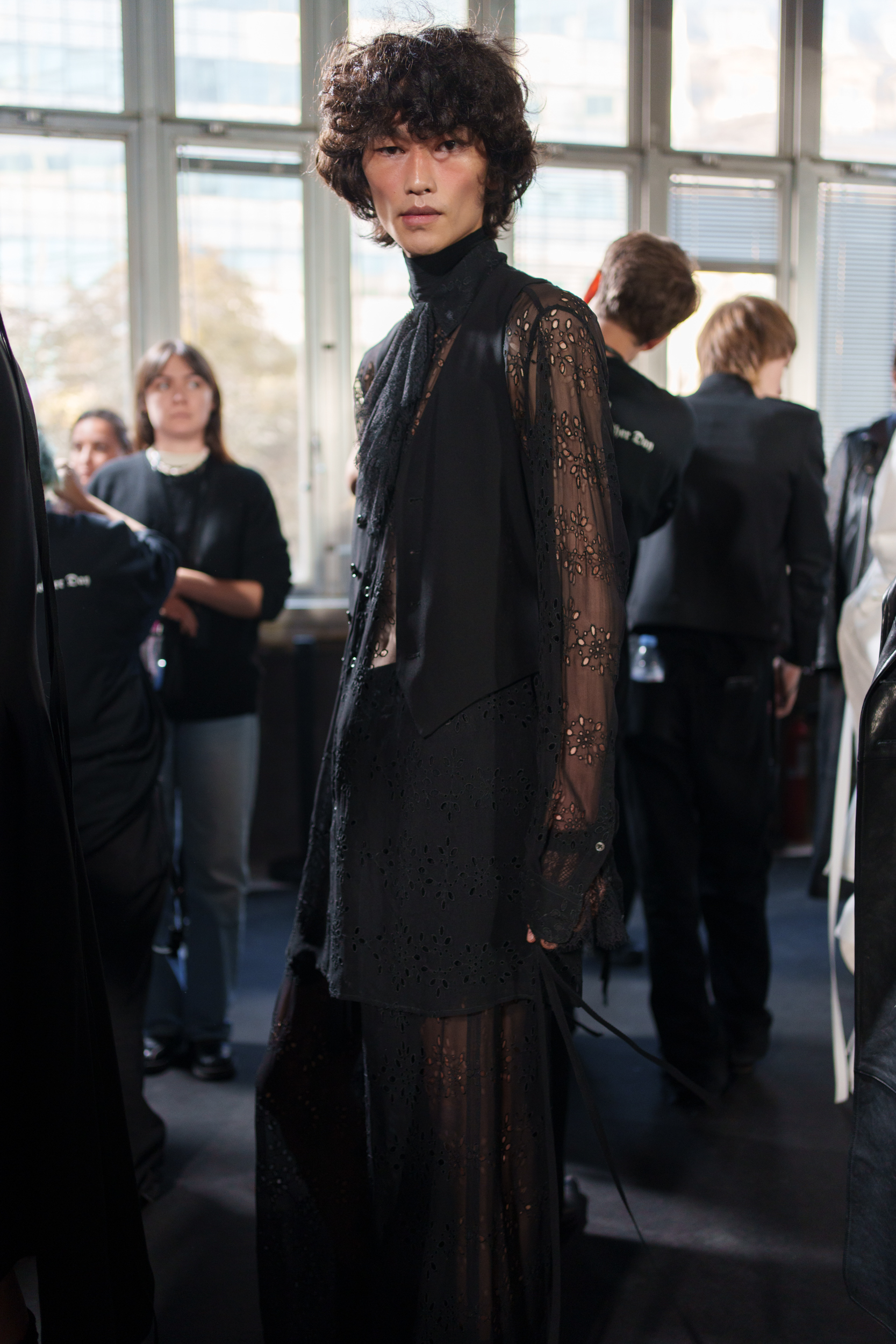 Ann Demeulemeester Spring 2025 Fashion Show Backstage