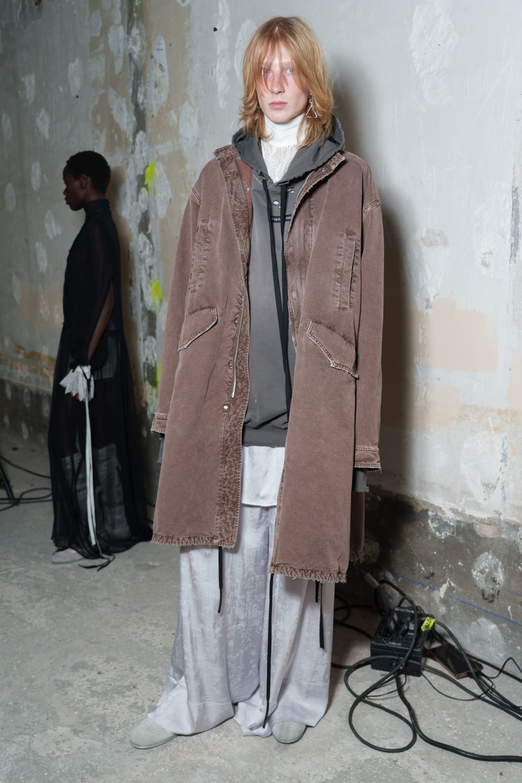 Ann Demeulemeester Spring 2025 Fashion Show Backstage