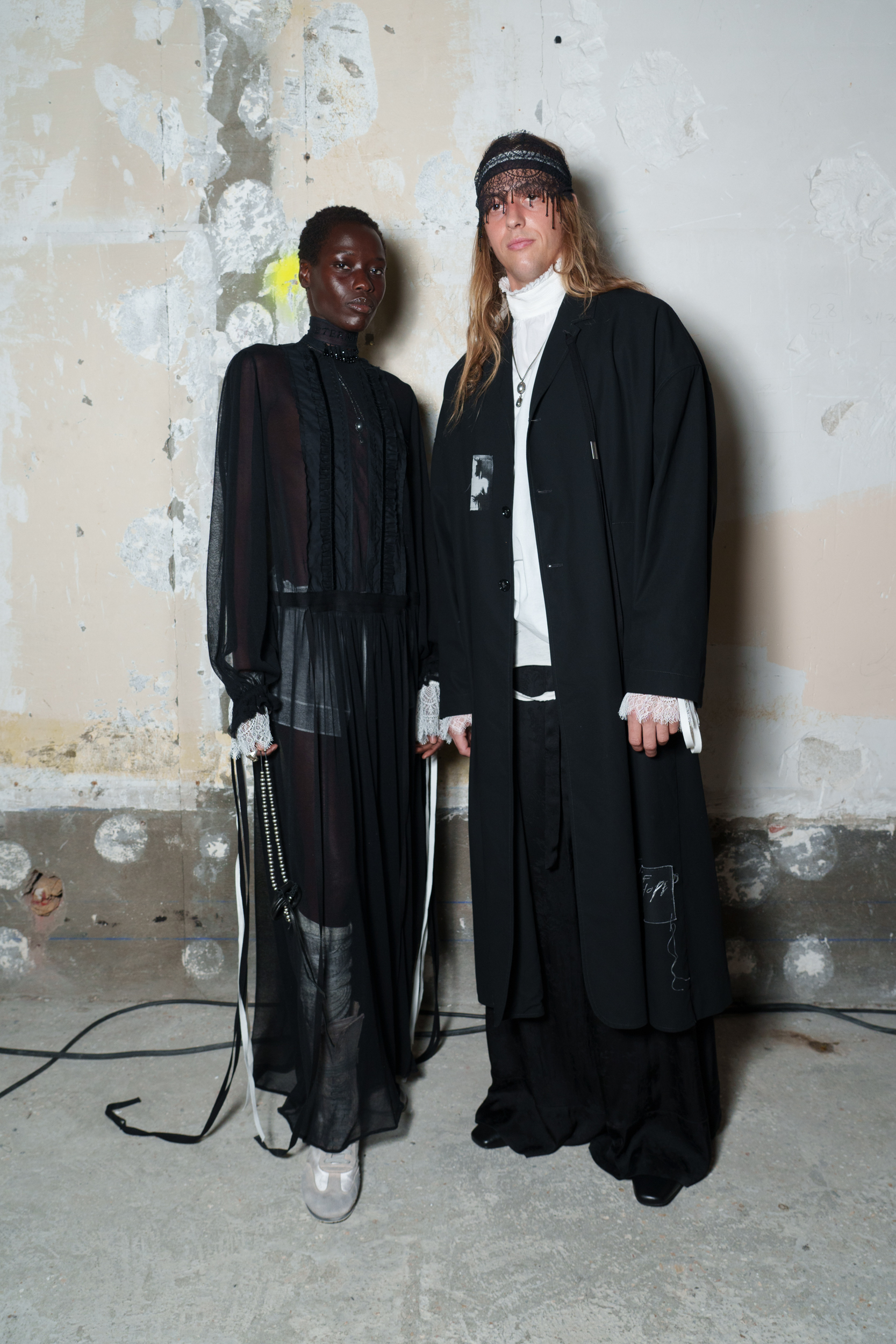 Ann Demeulemeester Spring 2025 Fashion Show Backstage