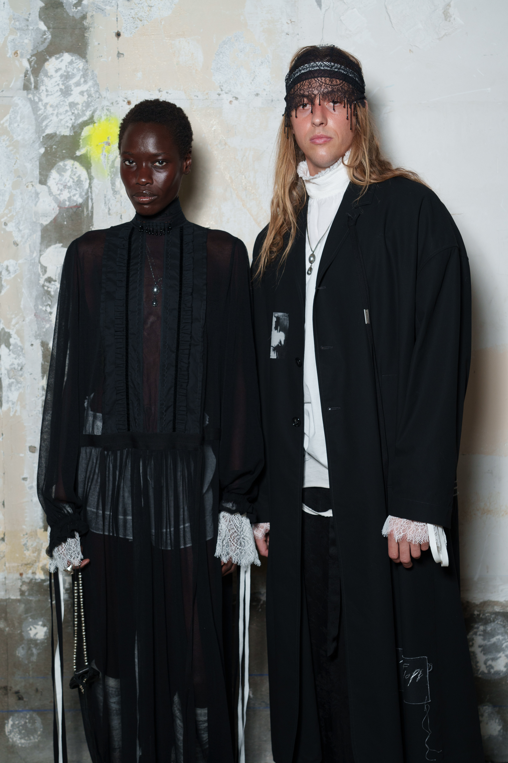 Ann Demeulemeester Spring 2025 Fashion Show Backstage