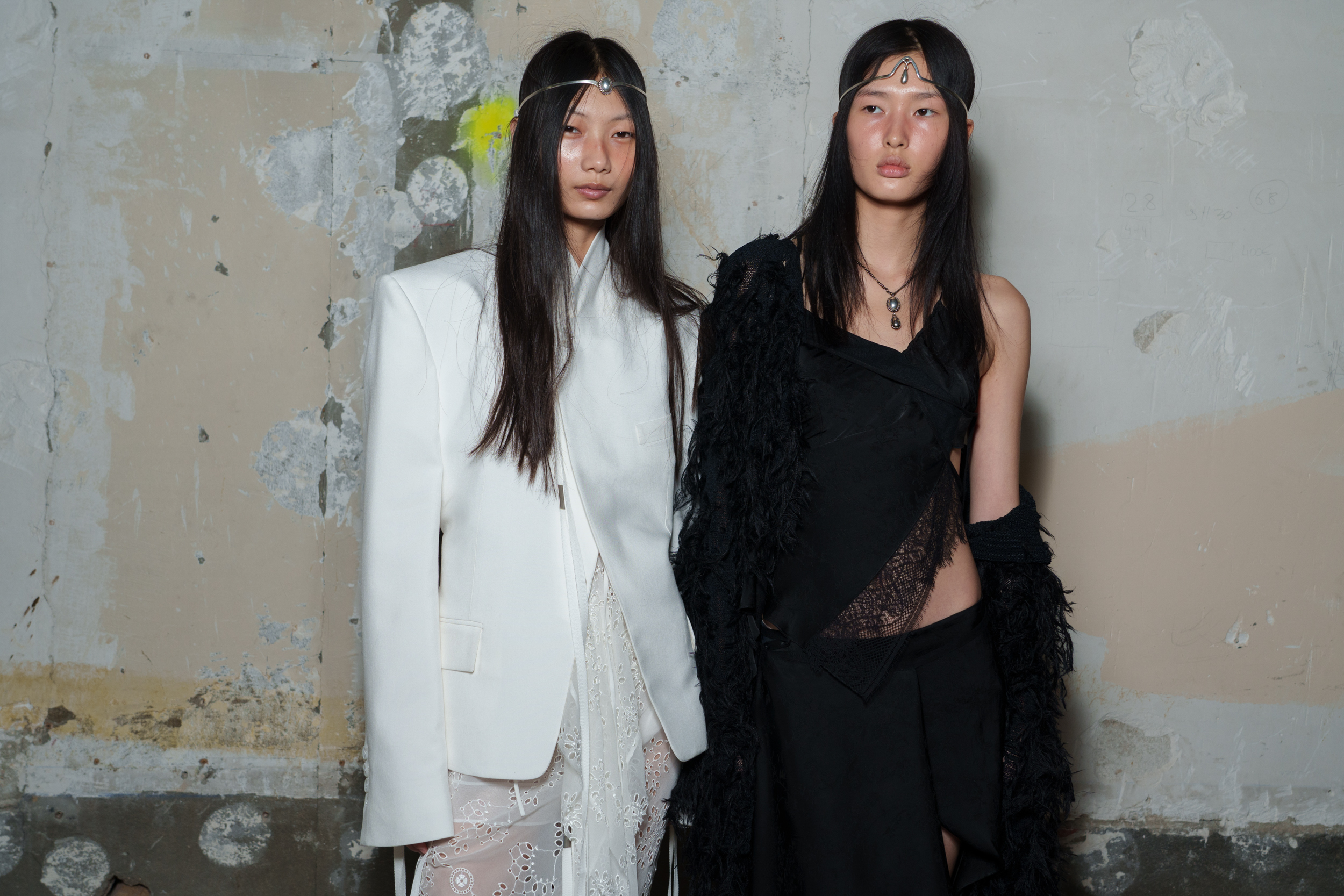 Ann Demeulemeester Spring 2025 Fashion Show Backstage