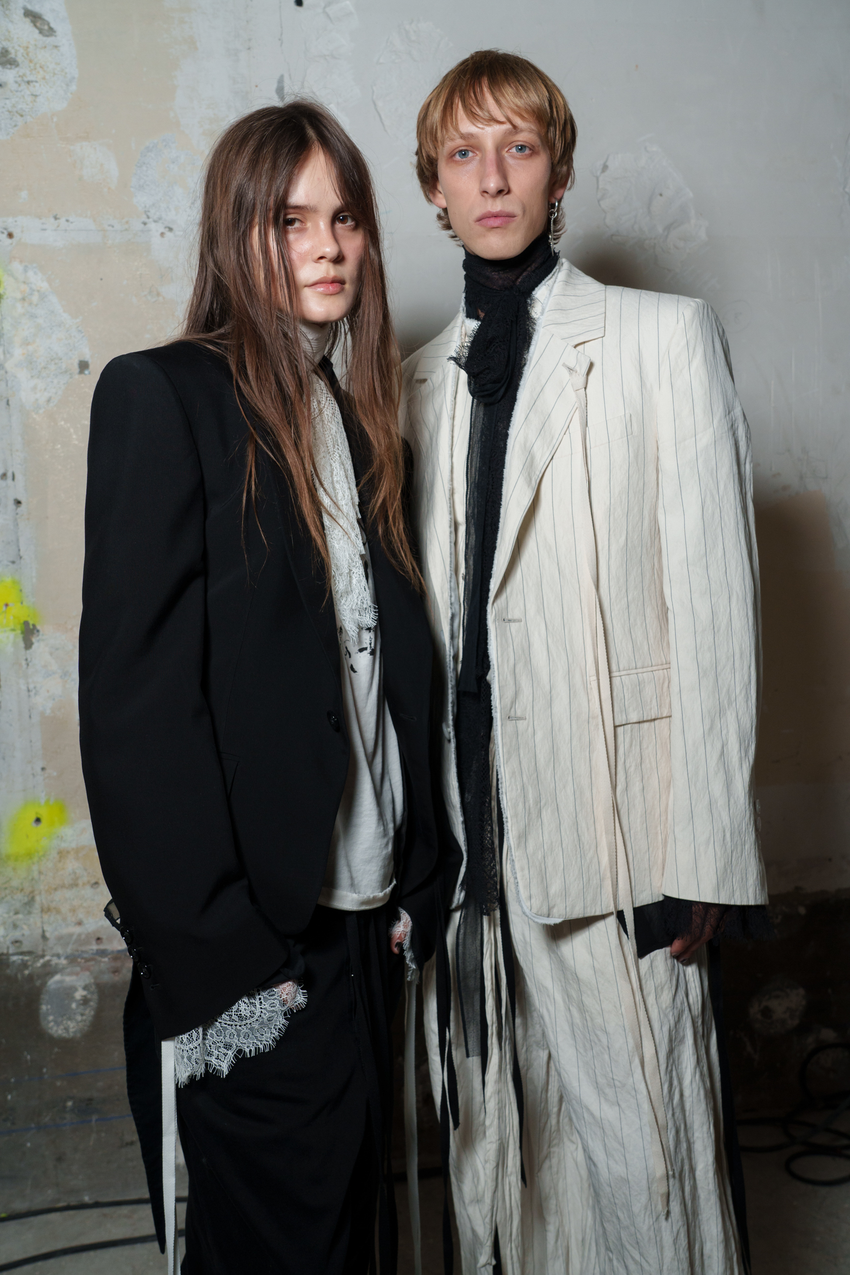 Ann Demeulemeester Spring 2025 Fashion Show Backstage