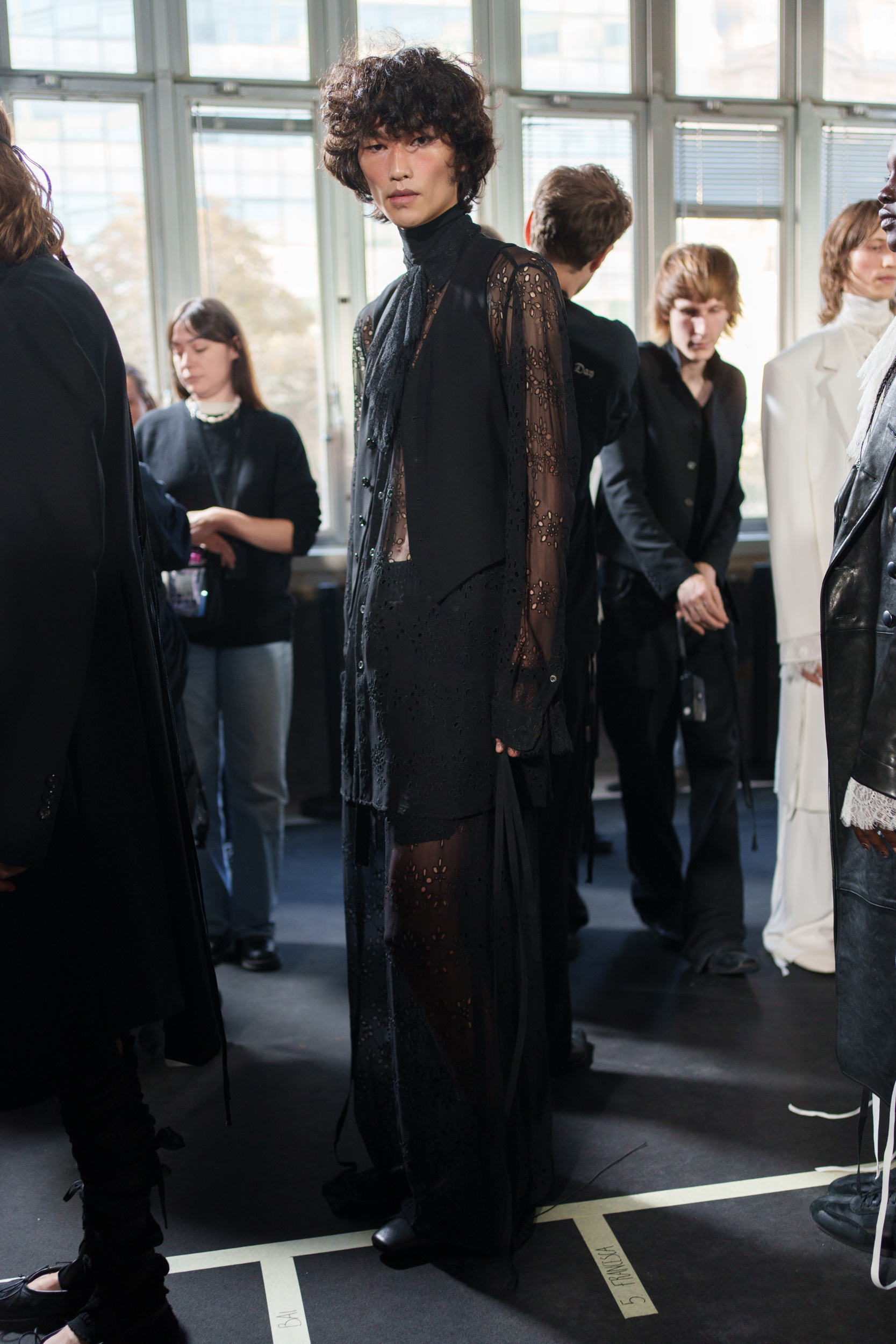 Ann Demeulemeester Spring 2025 Fashion Show Backstage