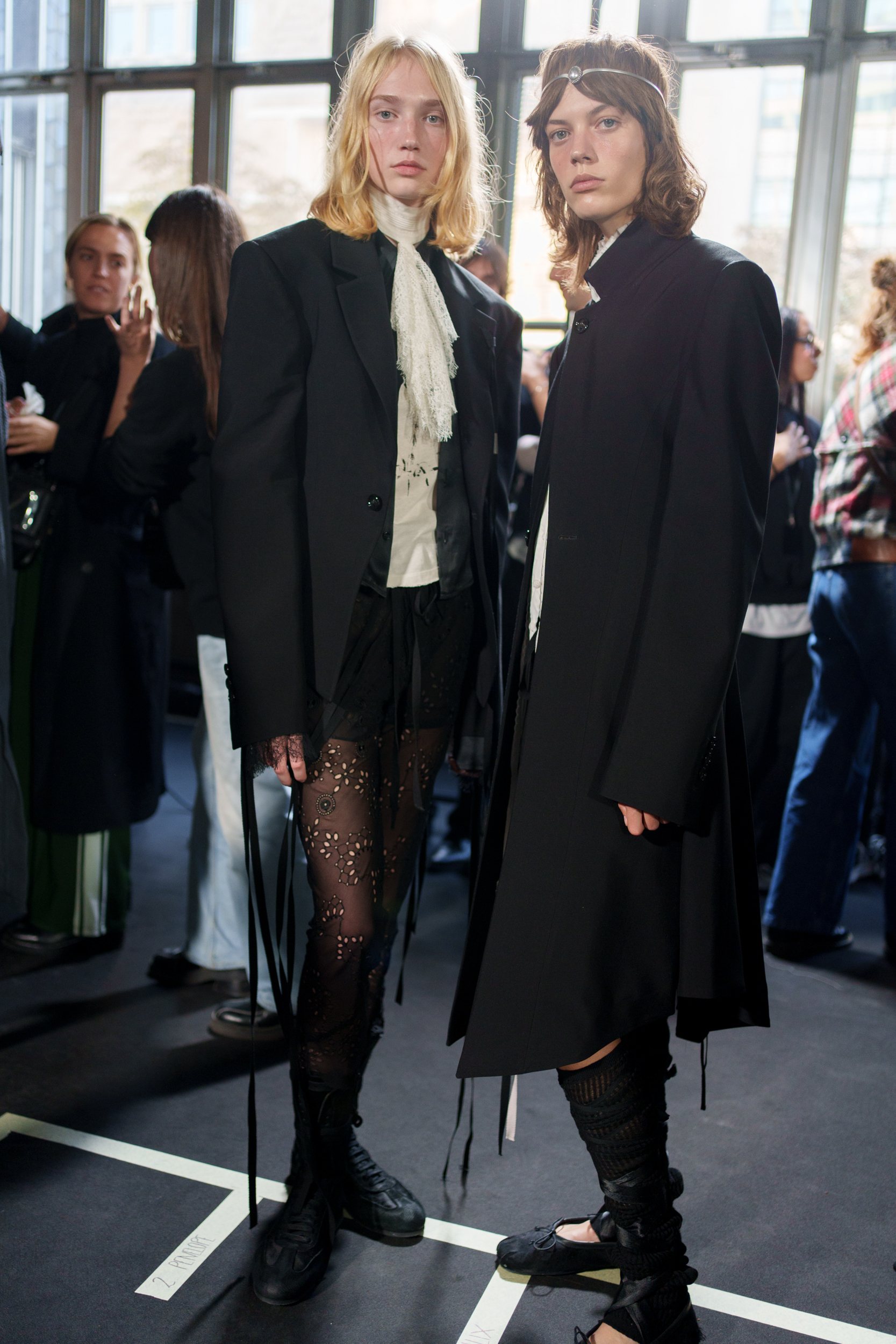 Ann Demeulemeester Spring 2025 Fashion Show Backstage