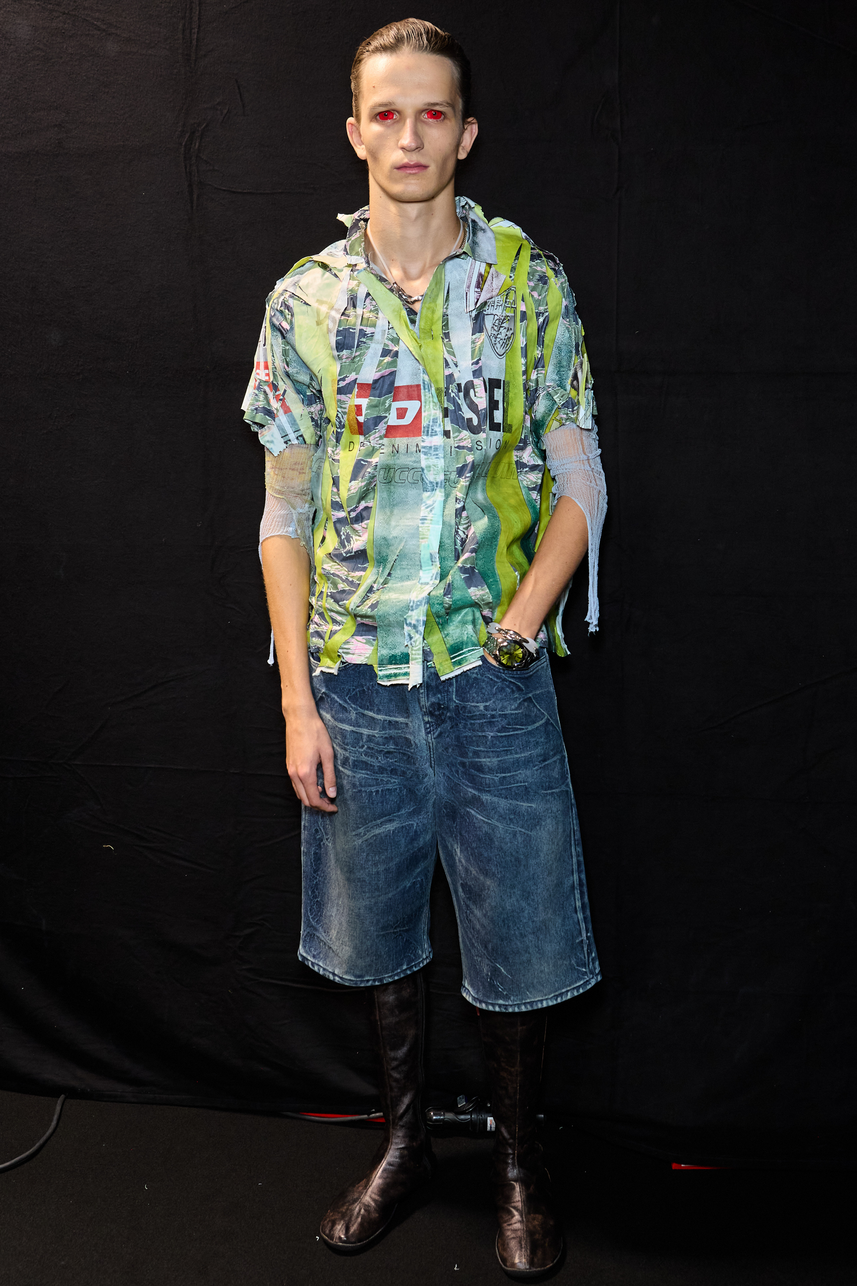 Diesel Spring 2025 Fashion Show Backstage