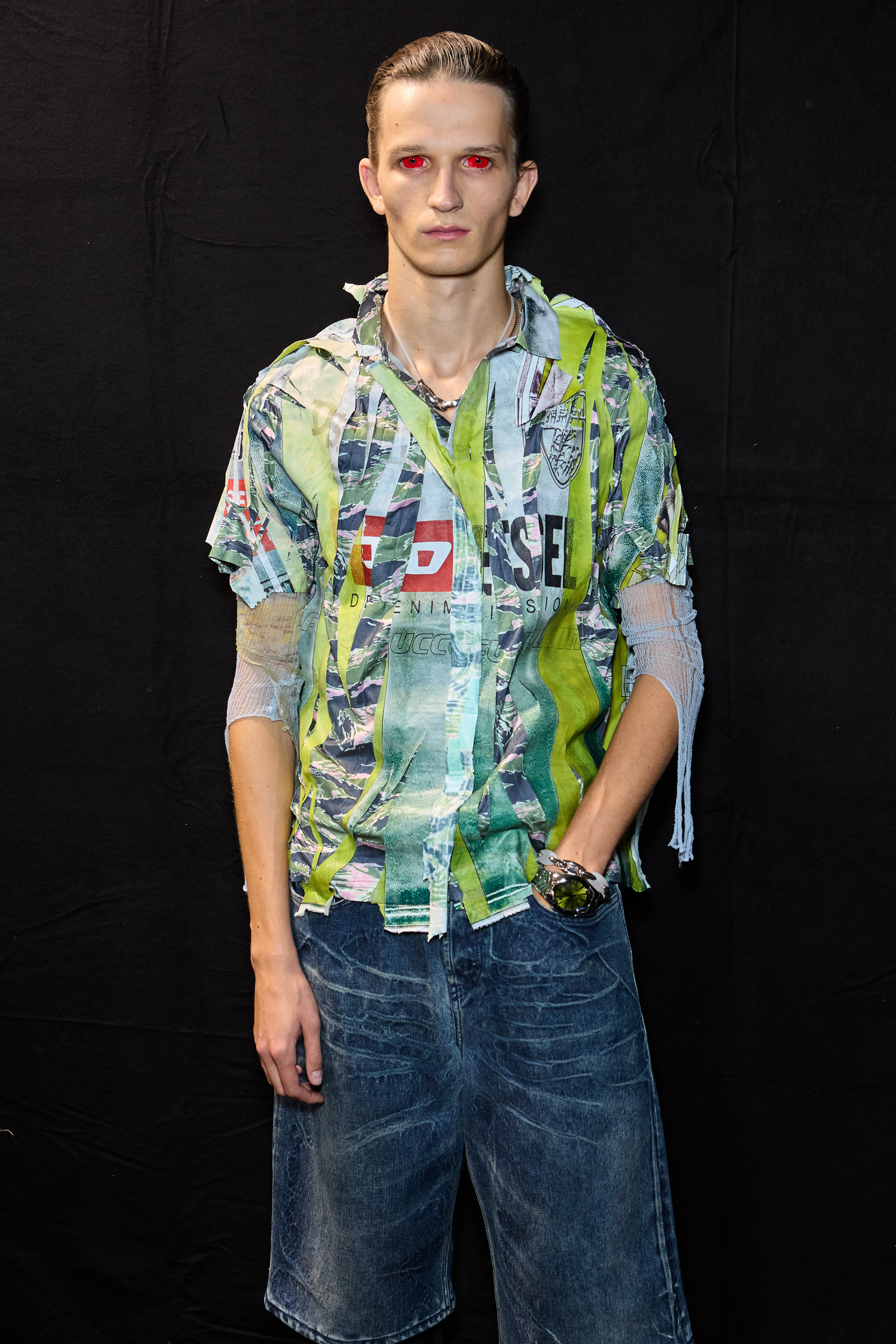 Diesel Spring 2025 Fashion Show Backstage