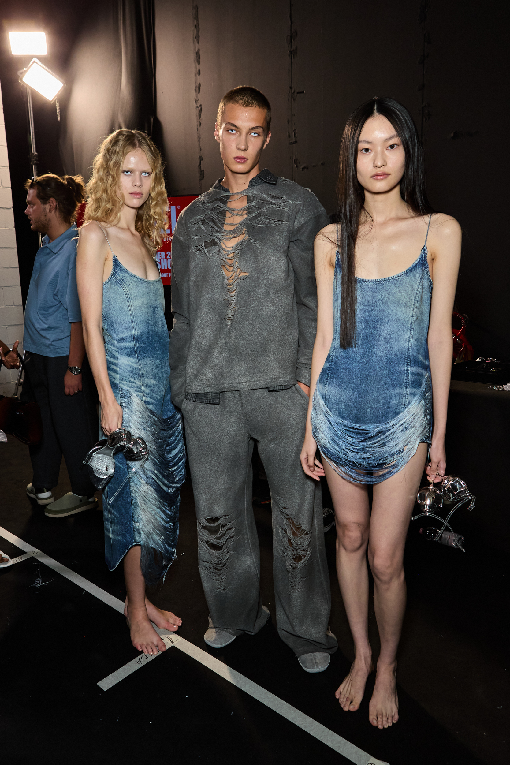 Diesel Spring 2025 Fashion Show Backstage