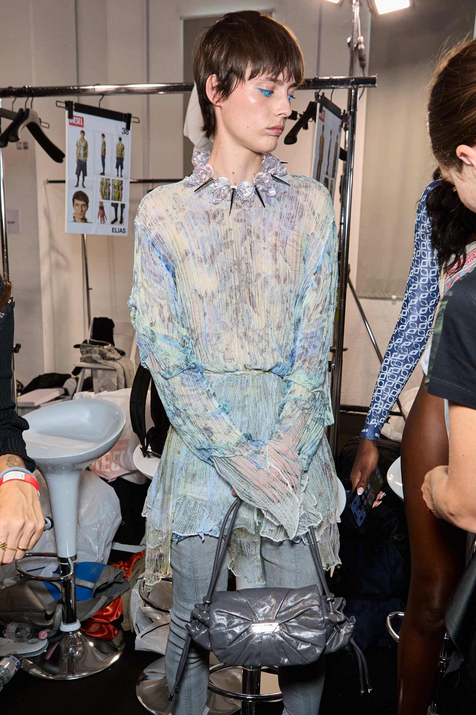 Diesel Spring 2025 Fashion Show Backstage