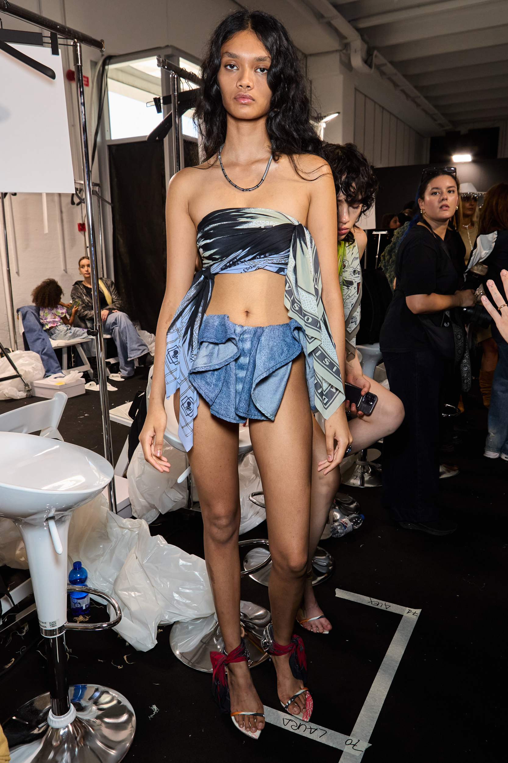 Diesel Spring 2025 Fashion Show Backstage