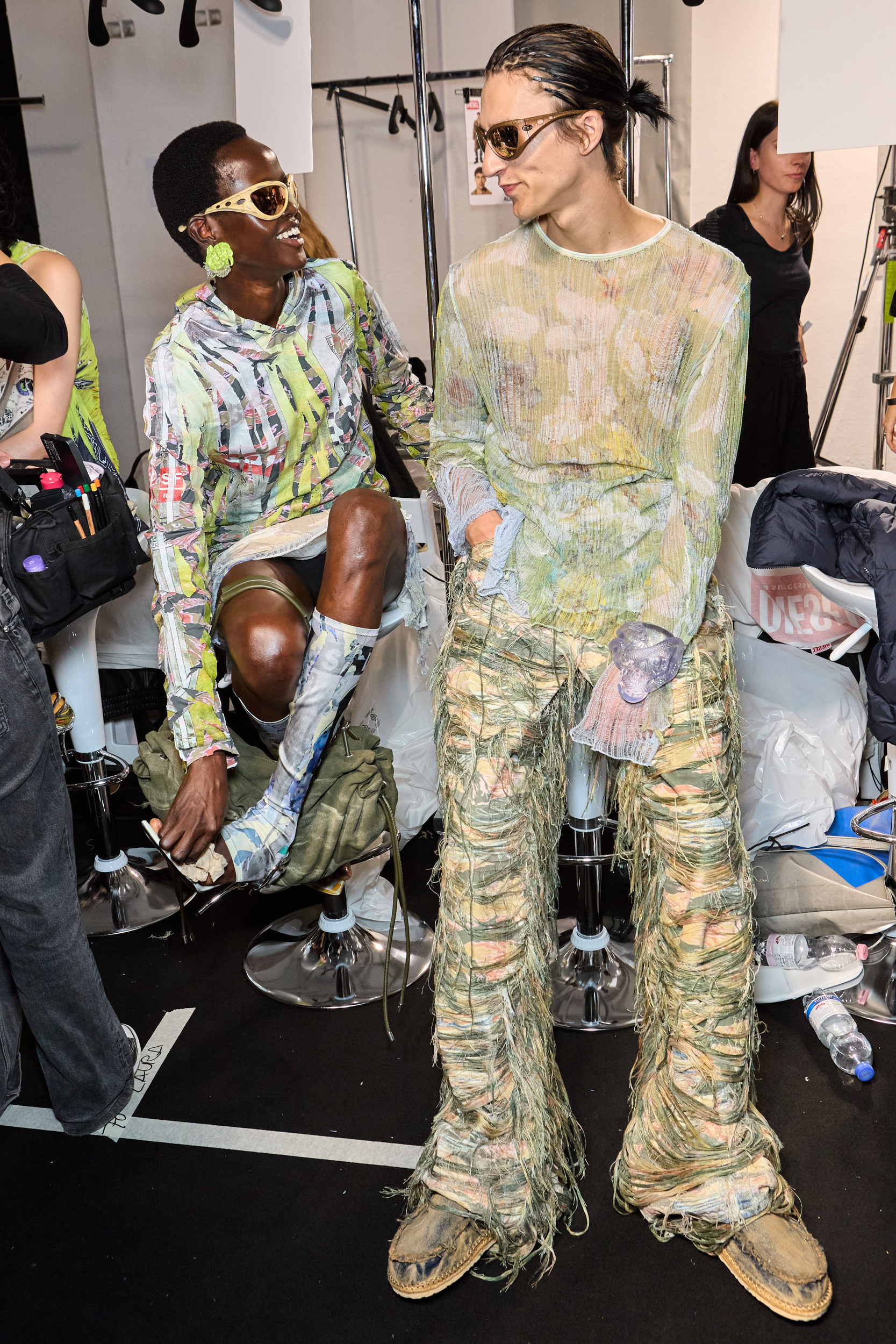 Diesel Spring 2025 Fashion Show Backstage