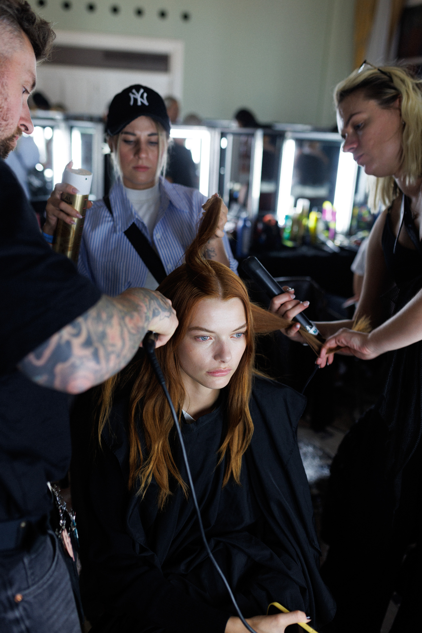 Nensi Dojaka Spring 2025 Fashion Show Backstage