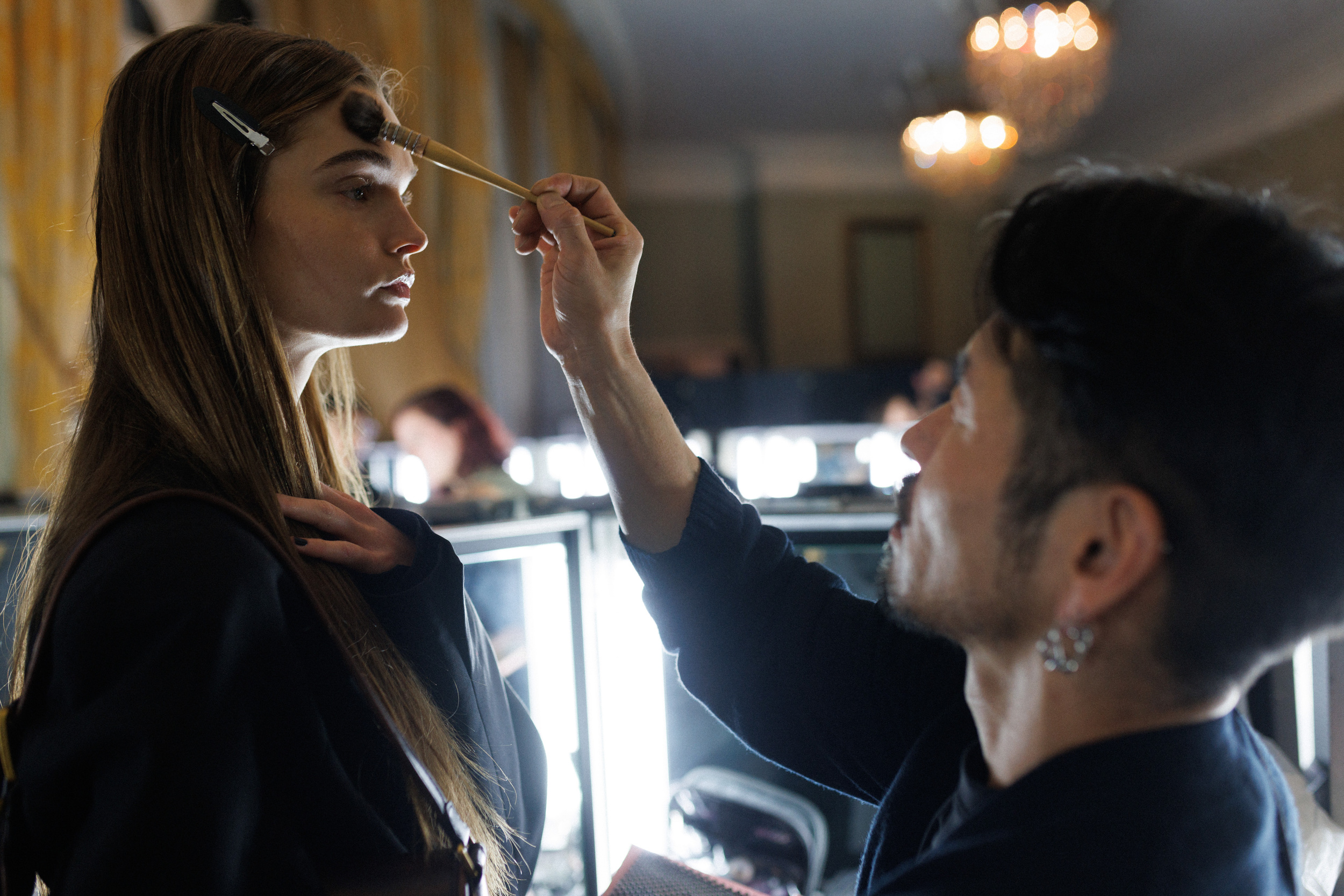 Nensi Dojaka Spring 2025 Fashion Show Backstage