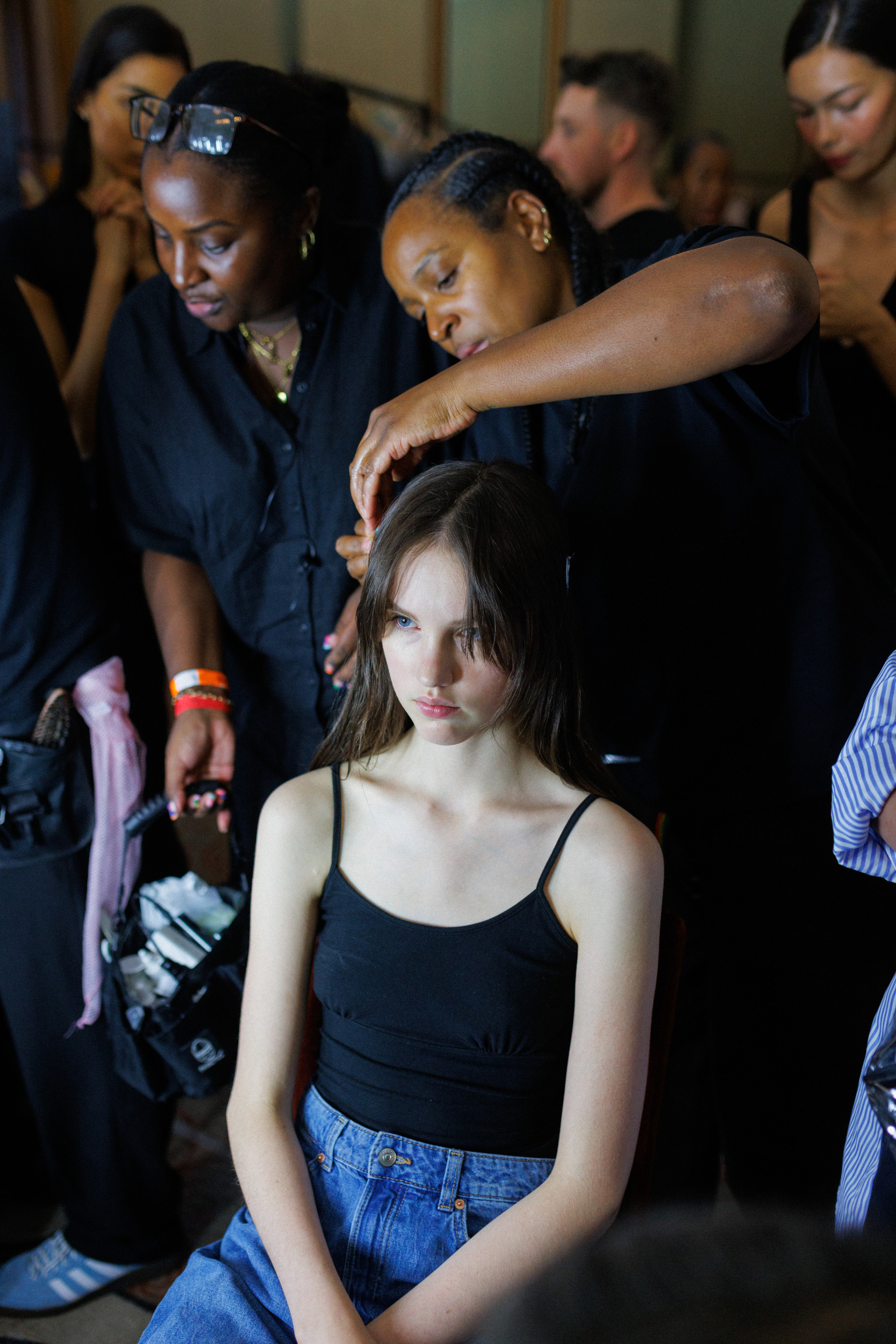 Nensi Dojaka Spring 2025 Fashion Show Backstage