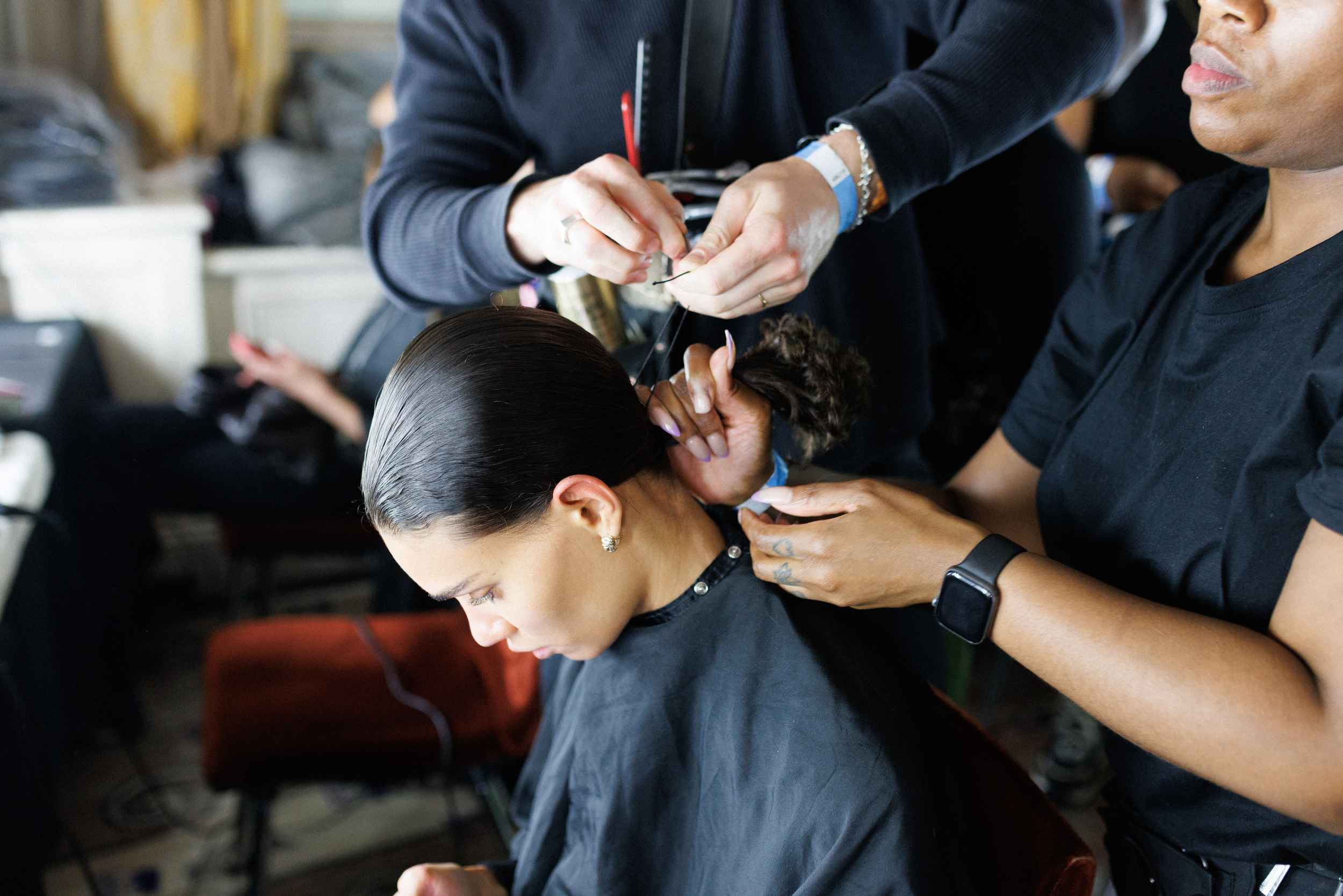 Nensi Dojaka Spring 2025 Fashion Show Backstage