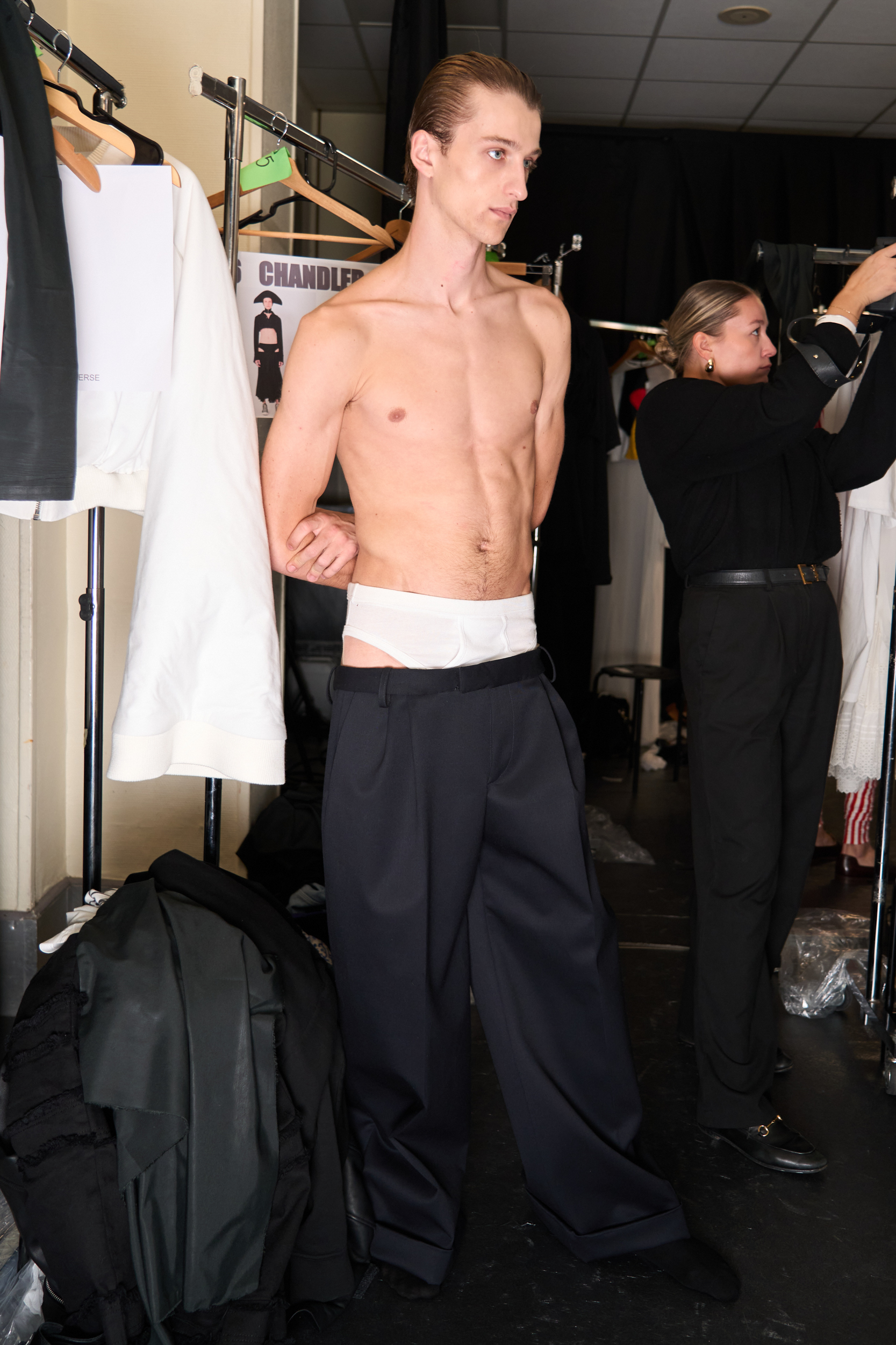 Duran Lantink Spring 2025 Fashion Show Backstage