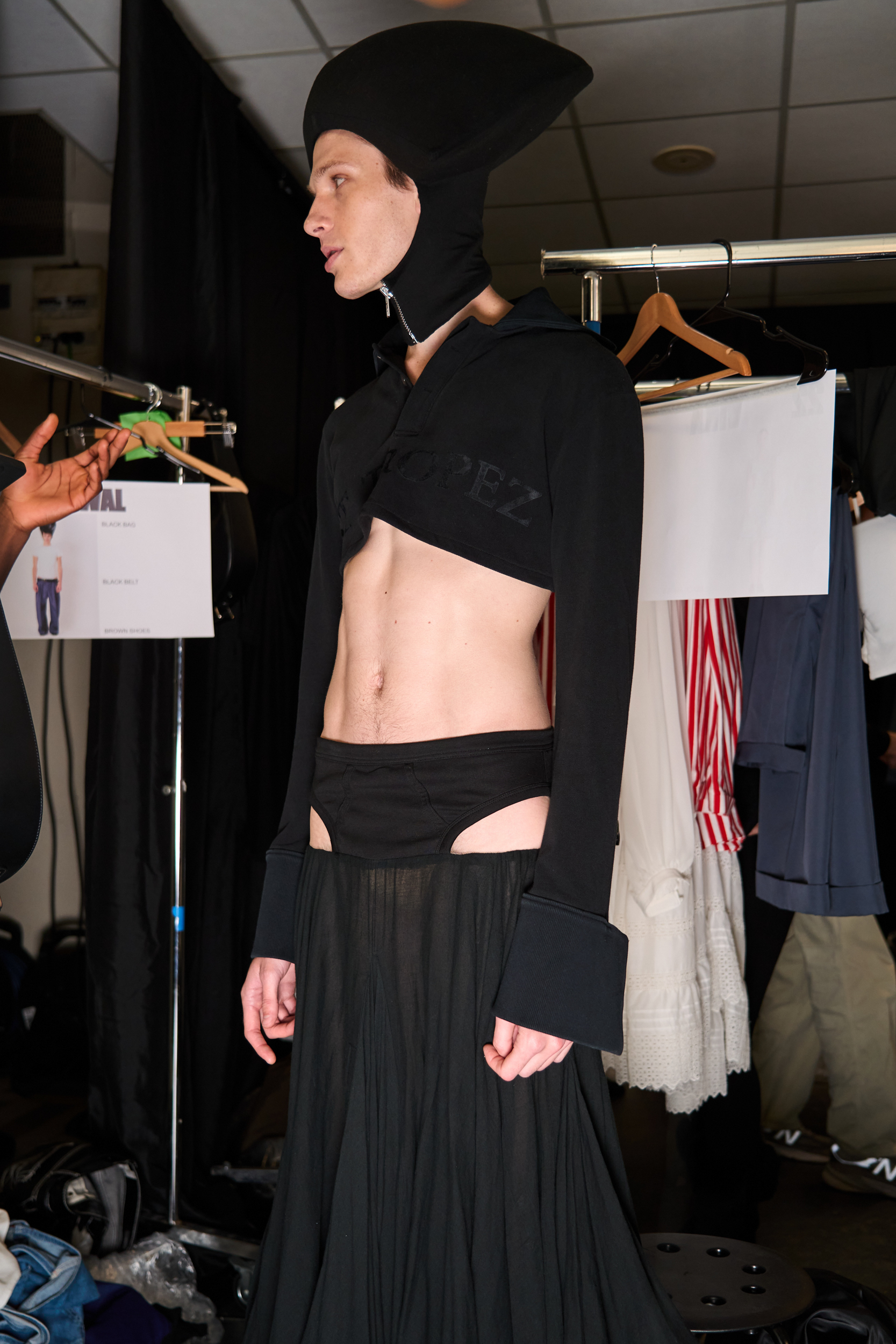 Duran Lantink Spring 2025 Fashion Show Backstage