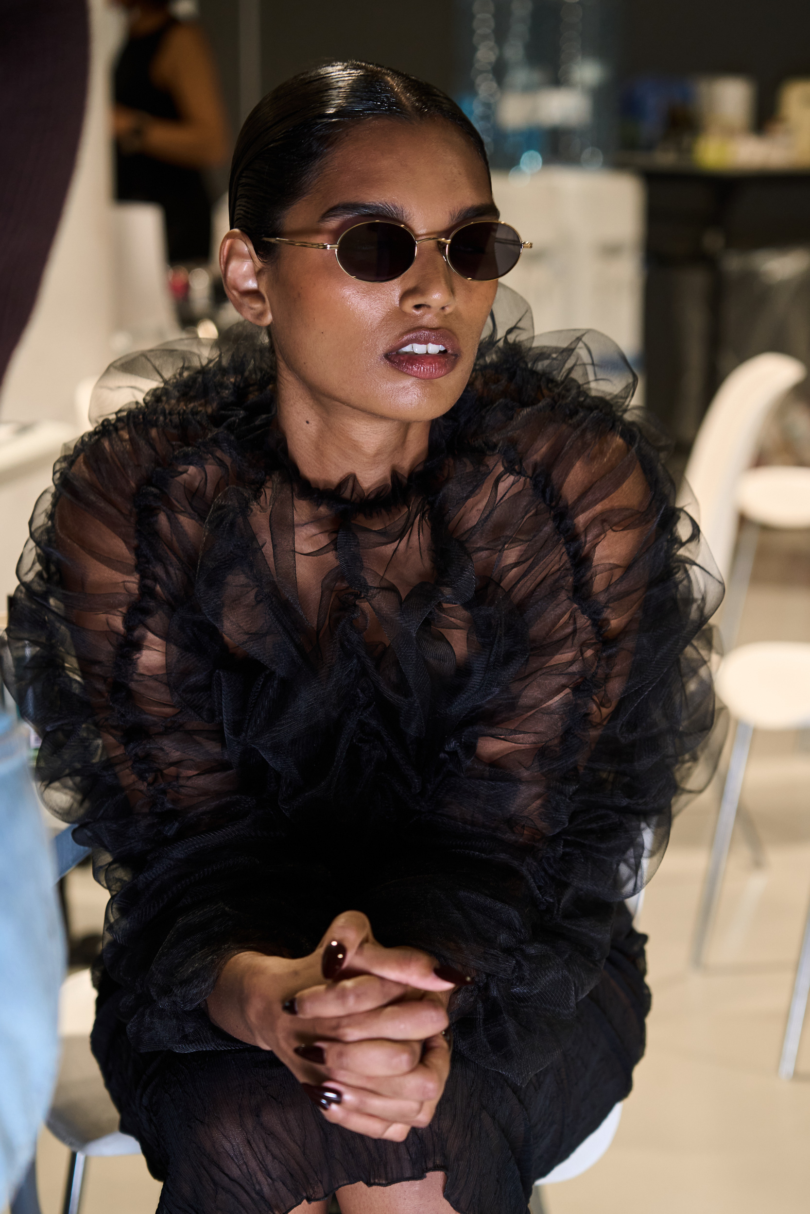 Ester Manas Spring 2025 Fashion Show Backstage