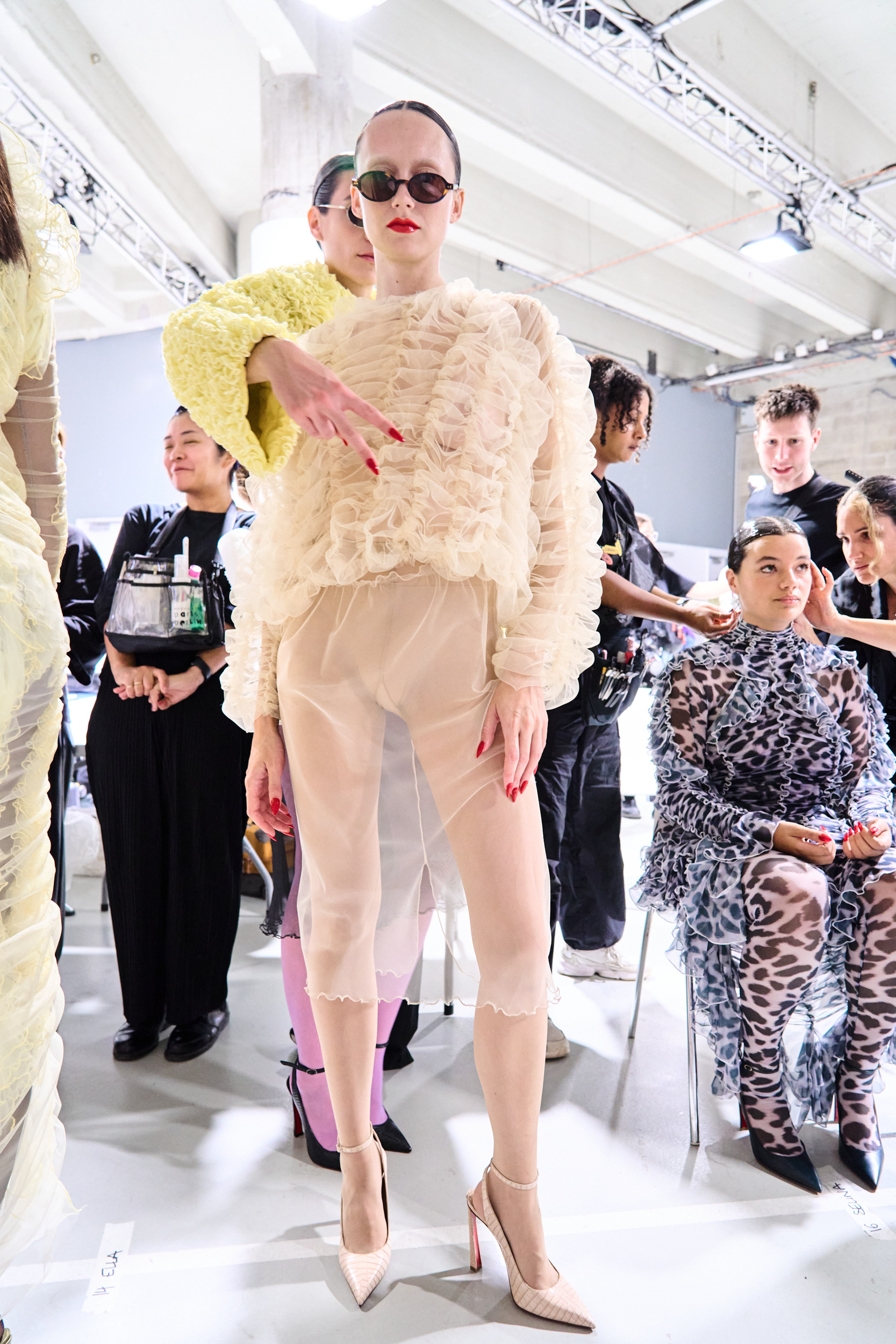 Ester Manas Spring 2025 Fashion Show Backstage