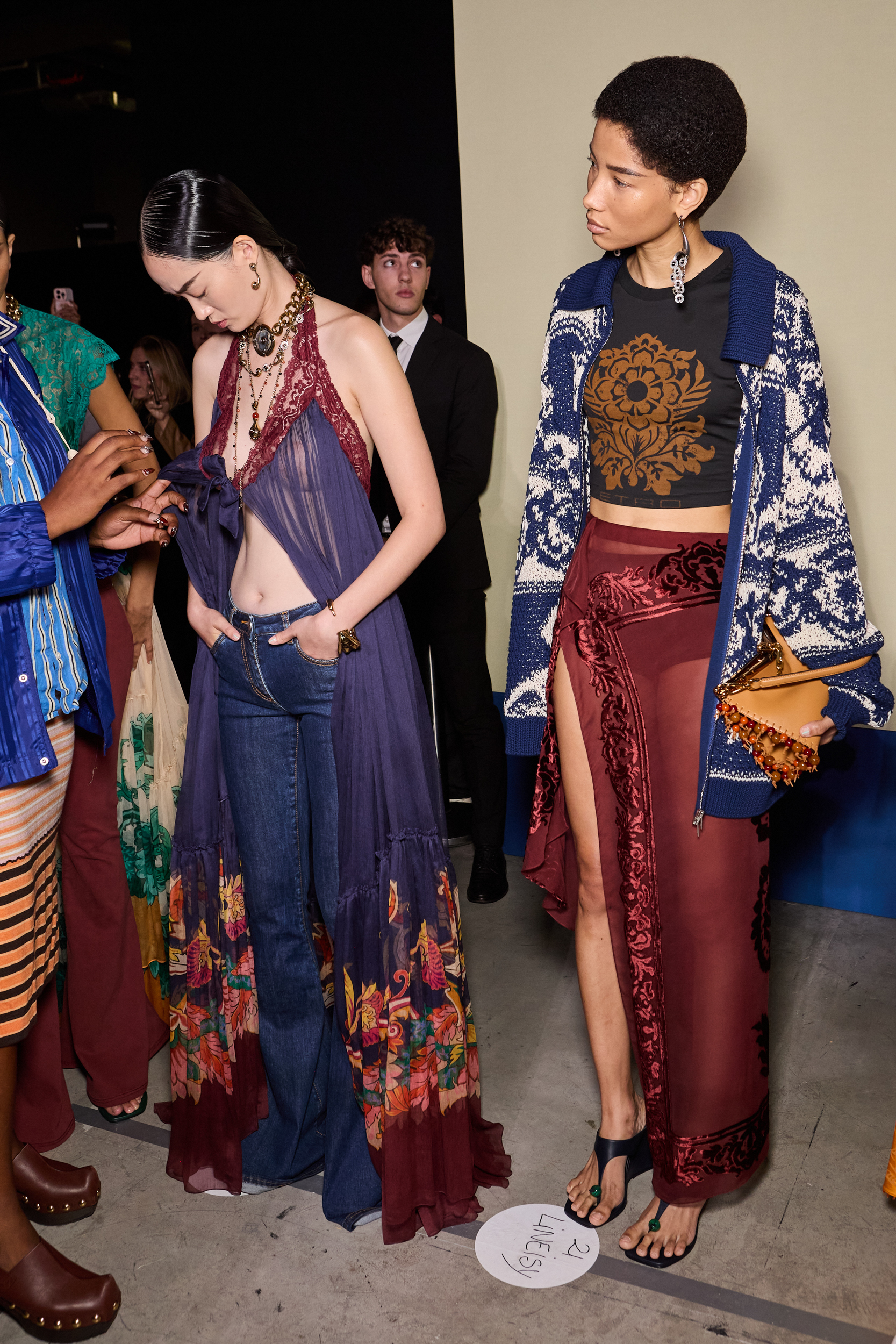 Etro Spring 2025 Fashion Show Backstage