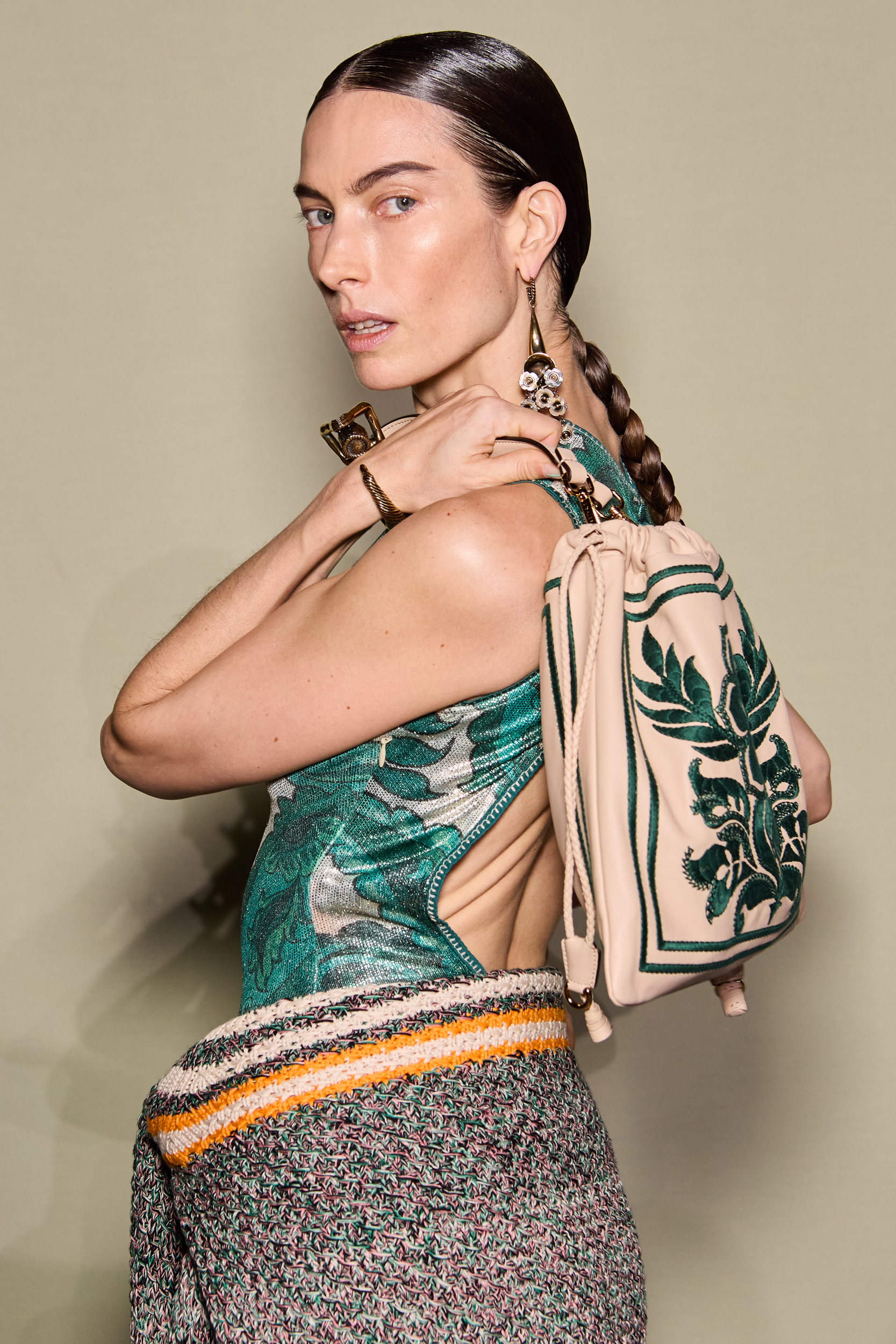 Etro Spring 2025 Fashion Show Backstage