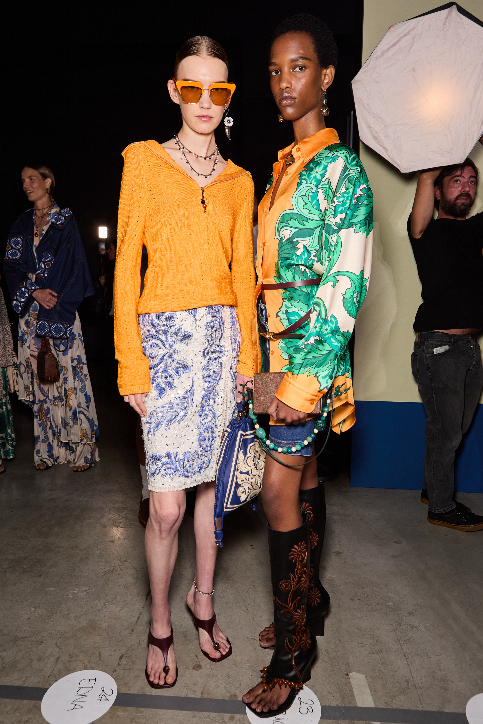 Etro Spring 2025 Fashion Show Backstage