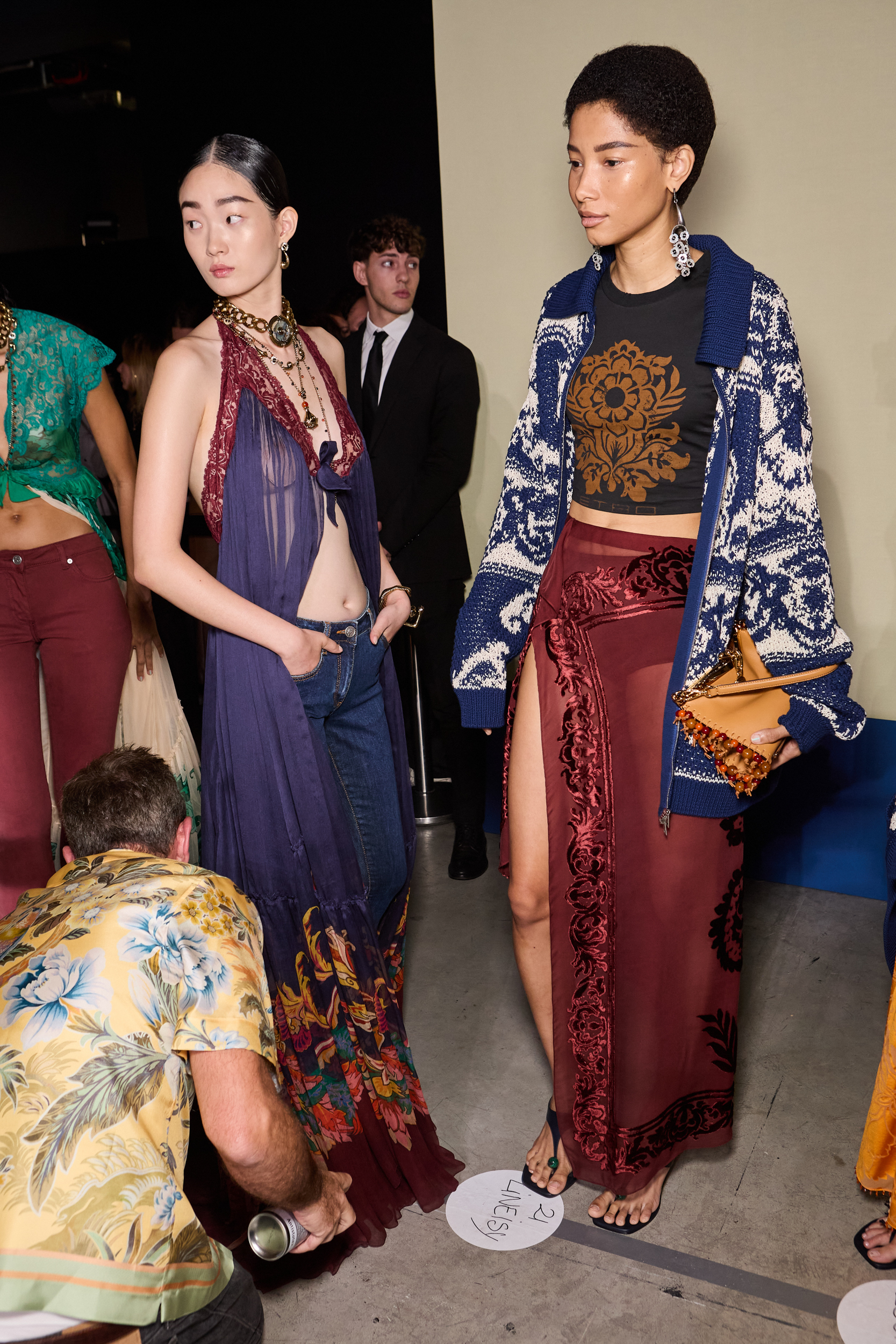 Etro Spring 2025 Fashion Show Backstage