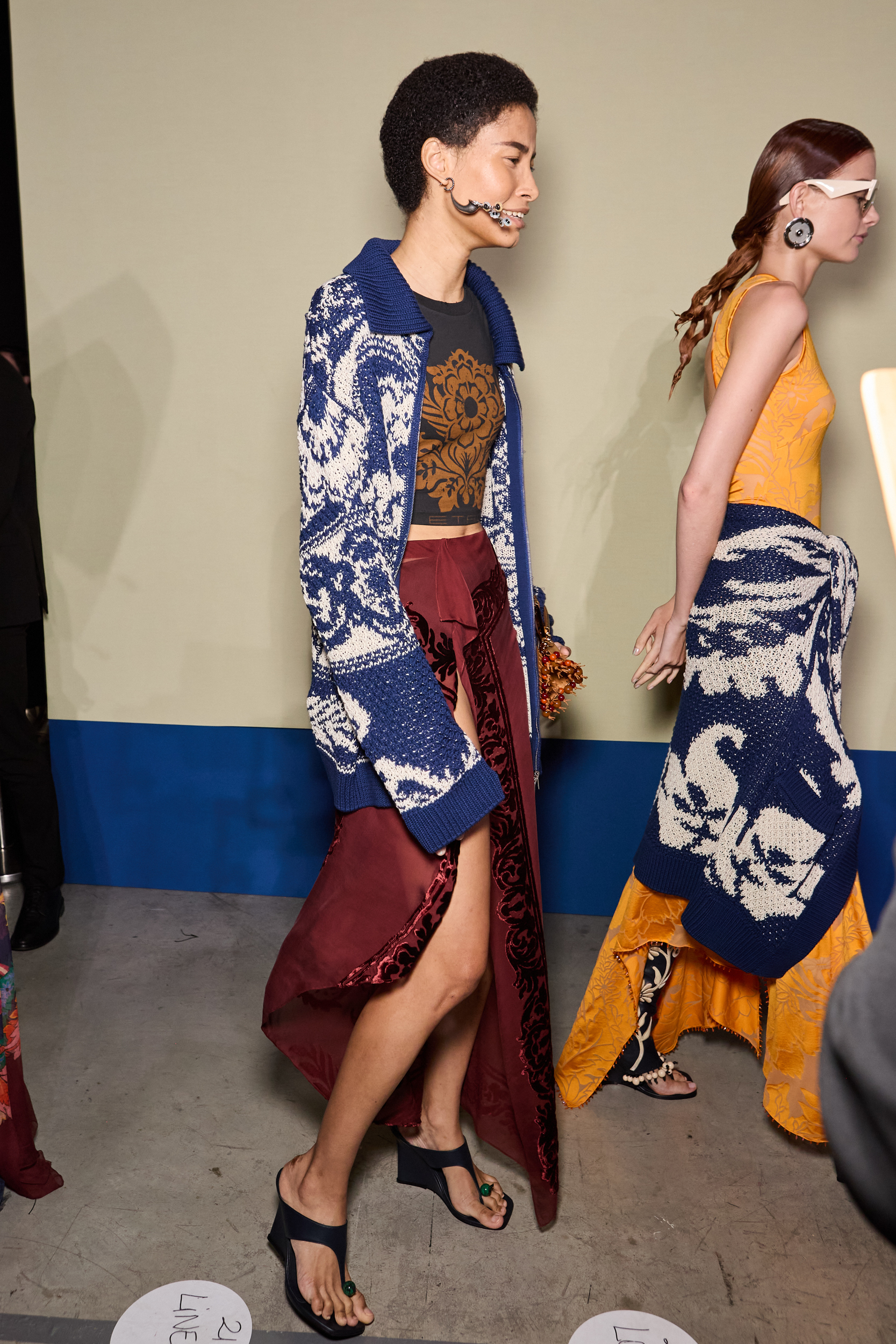 Etro Spring 2025 Fashion Show Backstage