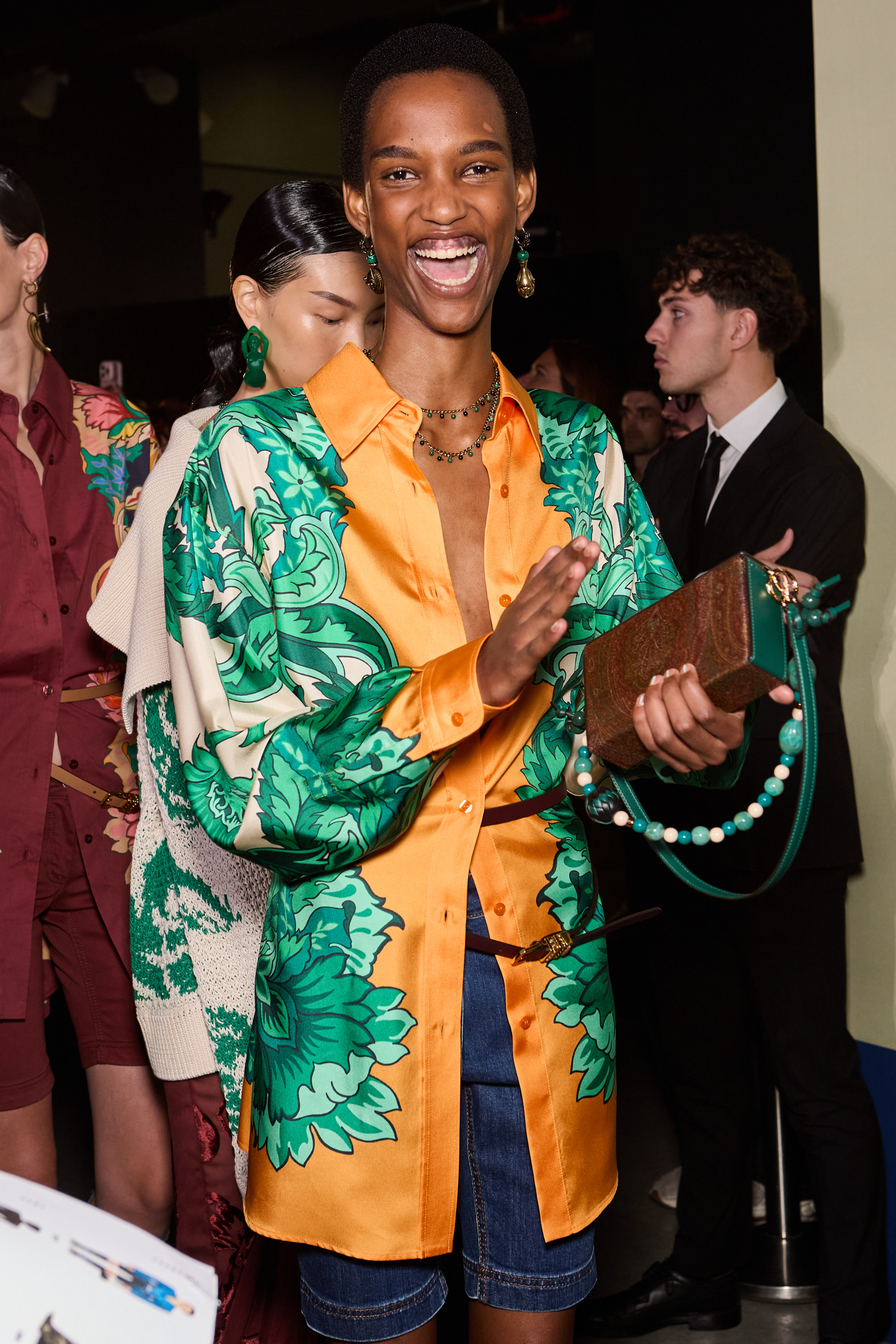 Etro Spring 2025 Fashion Show Backstage