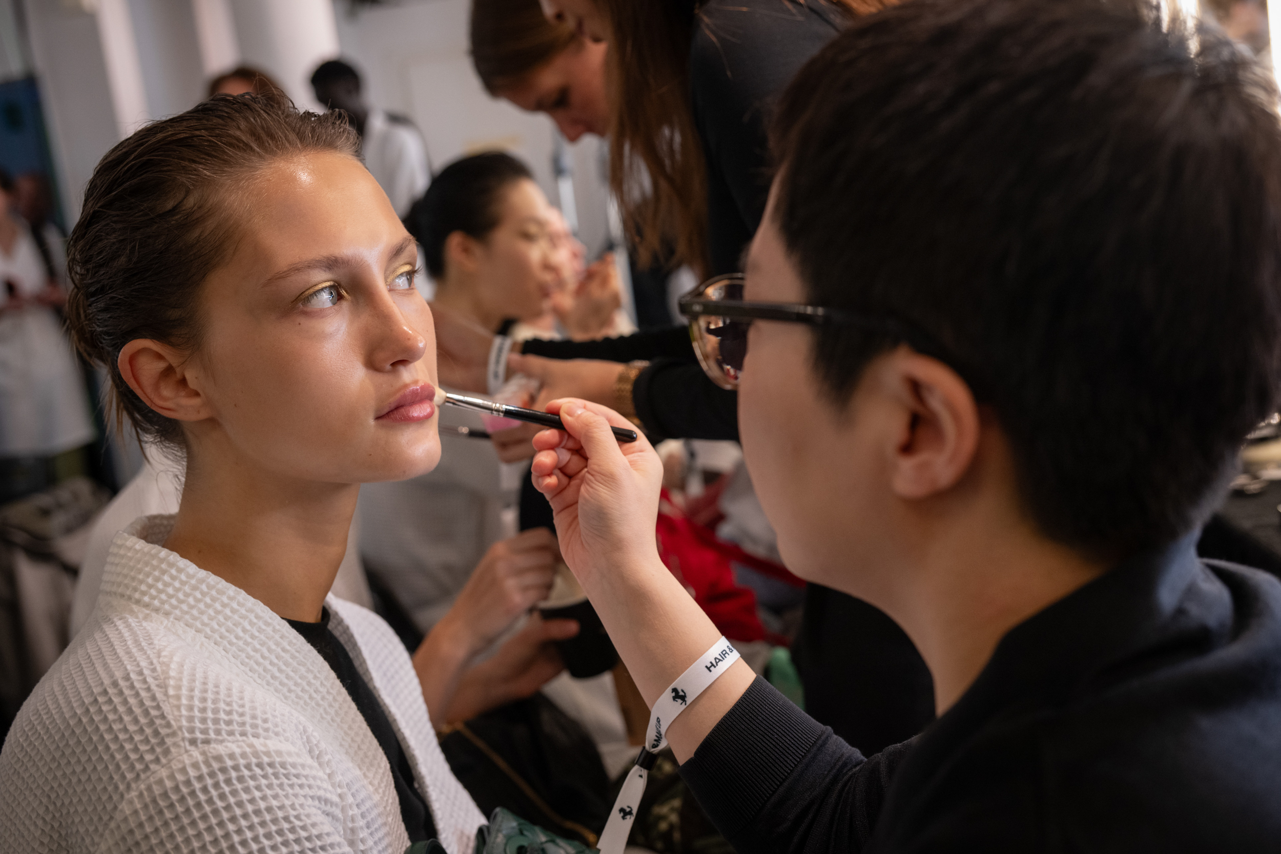 Ferrari Spring 2025 Fashion Show Backstage