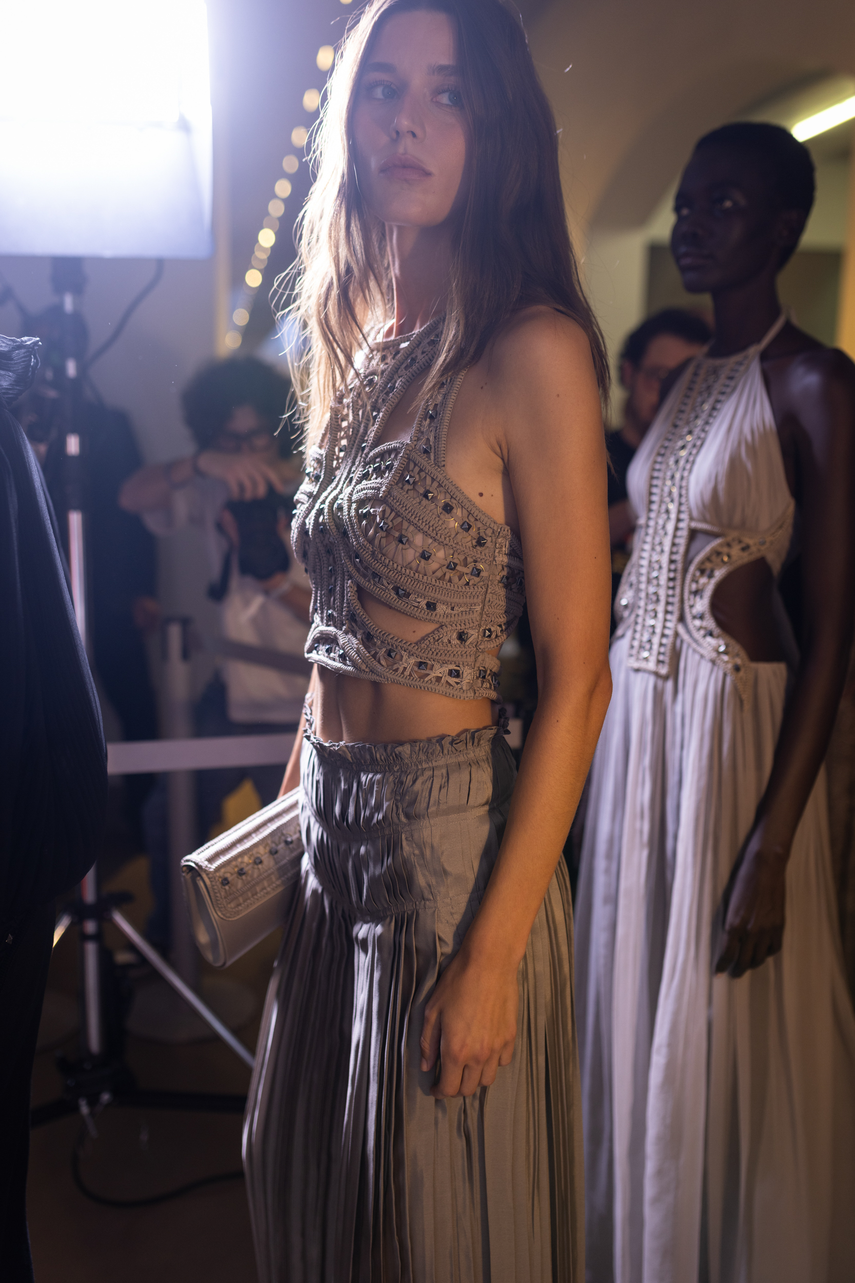 Alberta Ferretti Spring 2025 Fashion Show Backstage