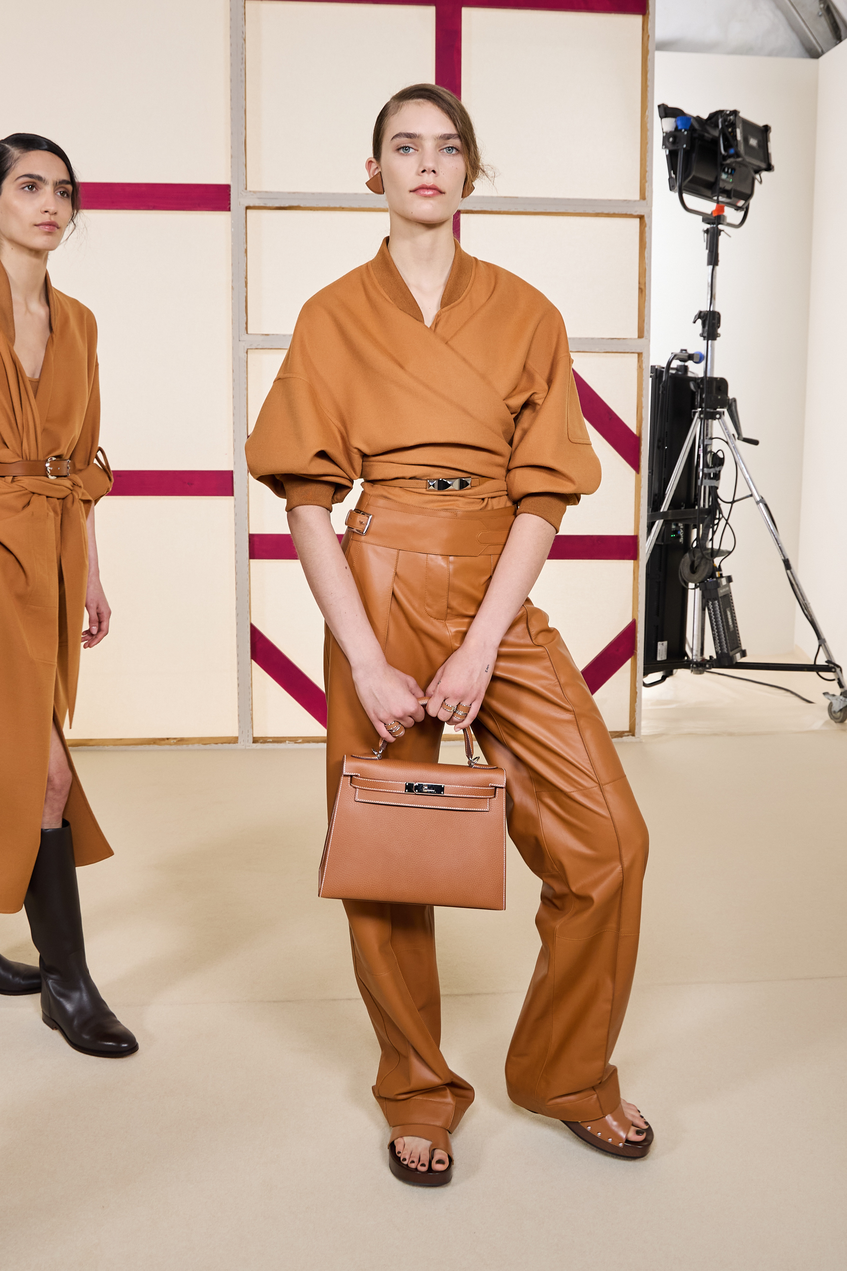 Hermes Spring 2025 Fashion Show Backstage