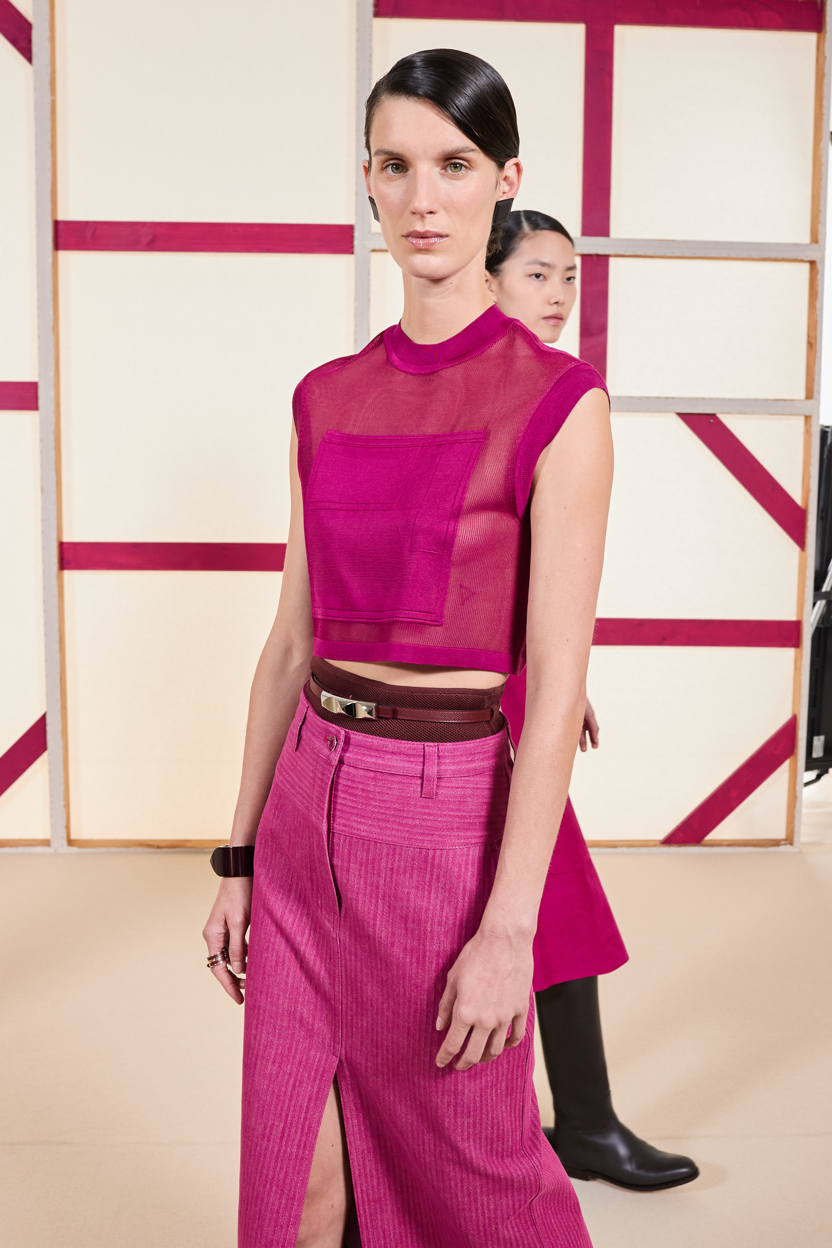 Hermes Spring 2025 Fashion Show Backstage