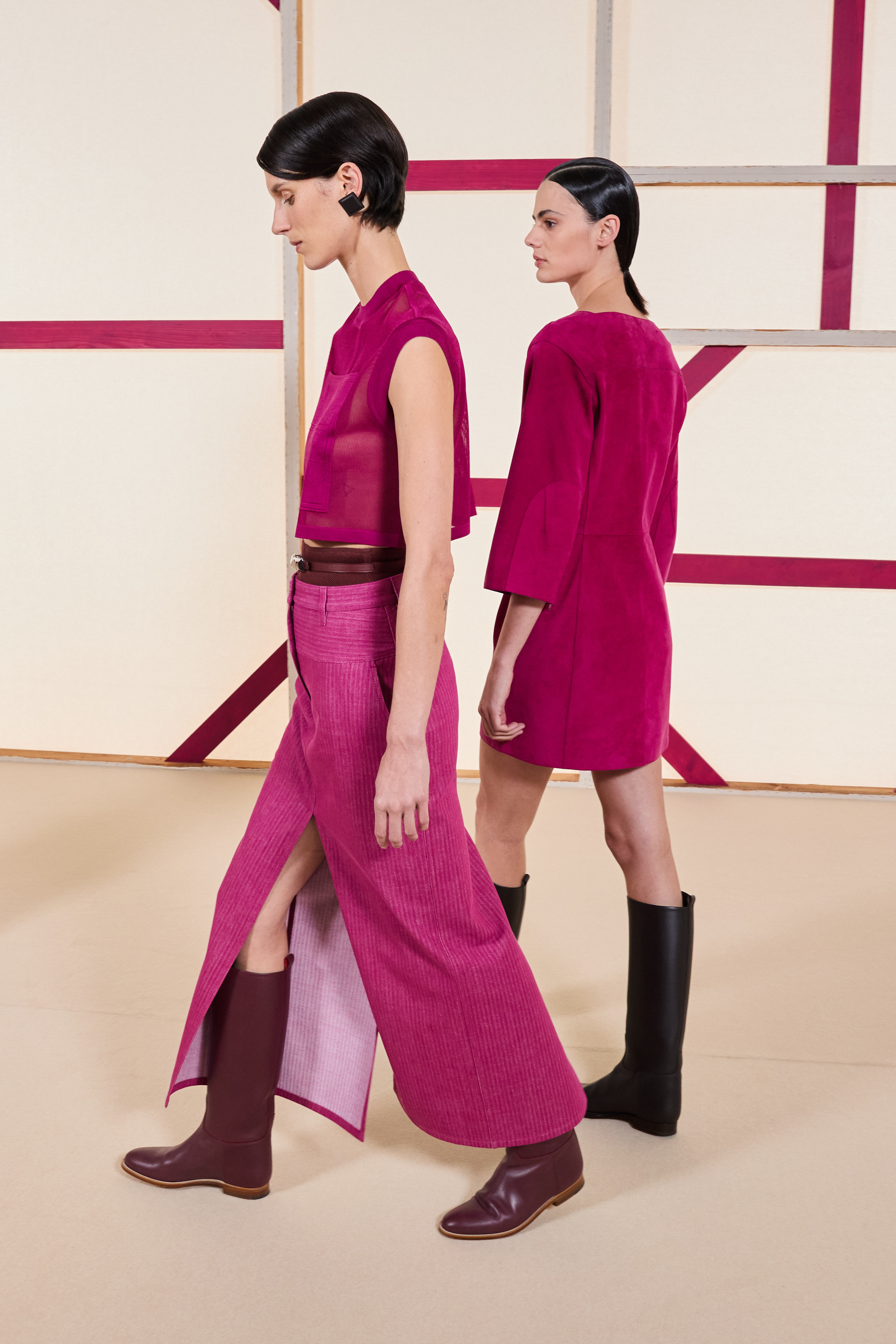 Hermes Spring 2025 Fashion Show Backstage