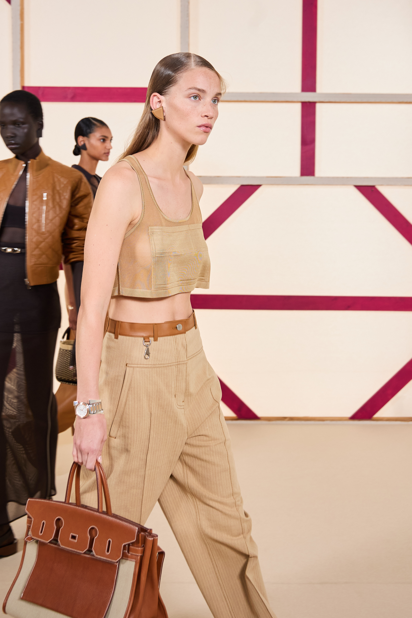 Hermes Spring 2025 Fashion Show Backstage