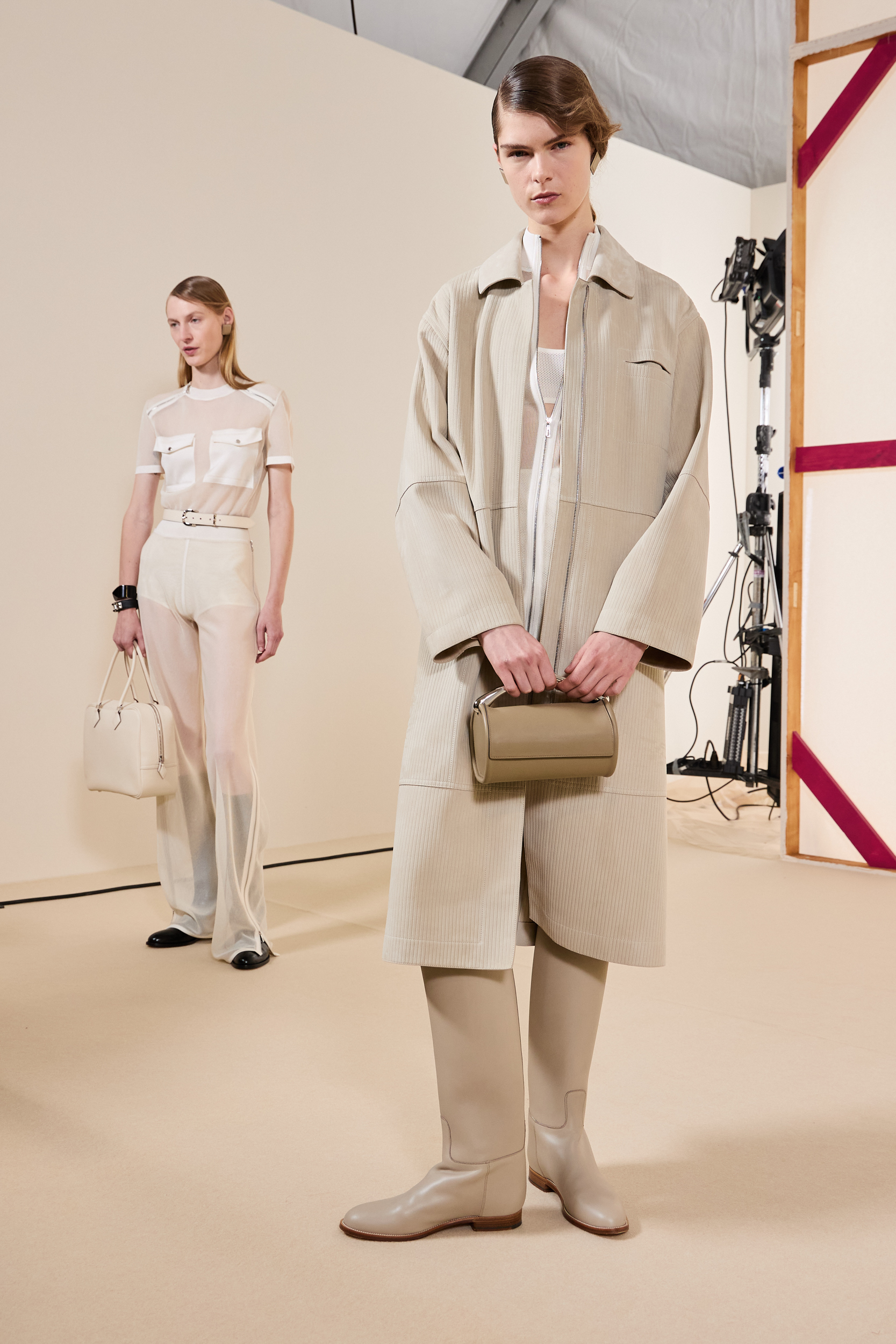 Hermes Spring 2025 Fashion Show Backstage